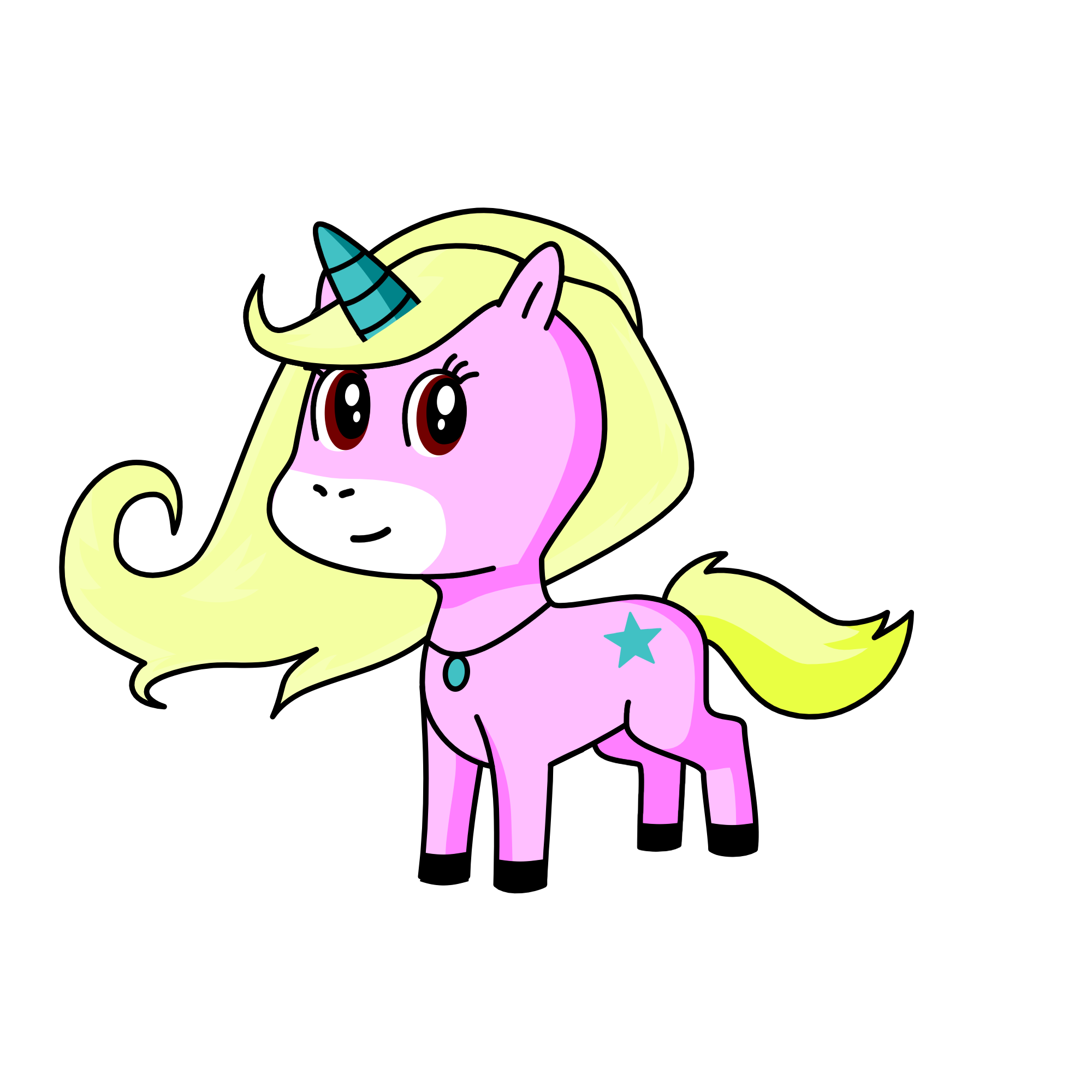 Coral, the unicorn