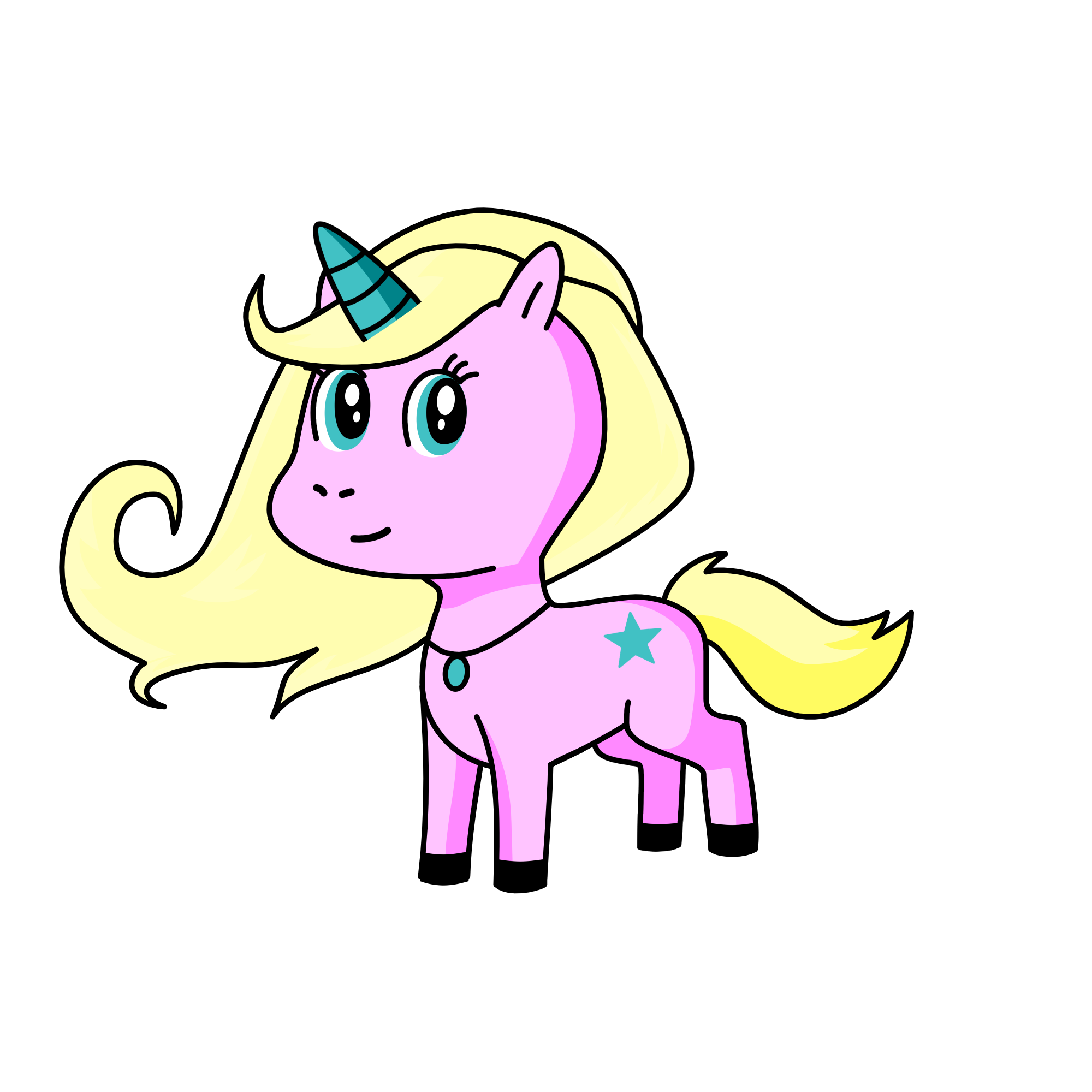 Coral, the unicorn