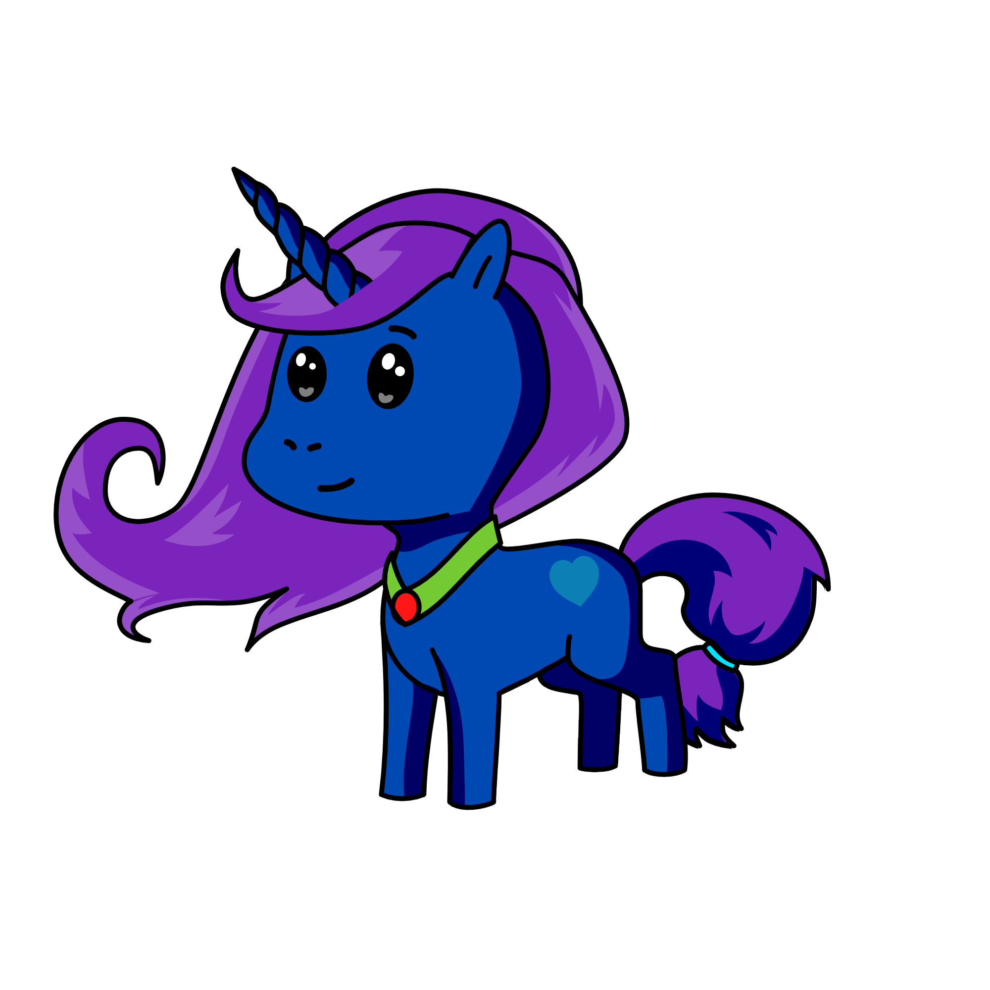 Sparkles, the unicorn
