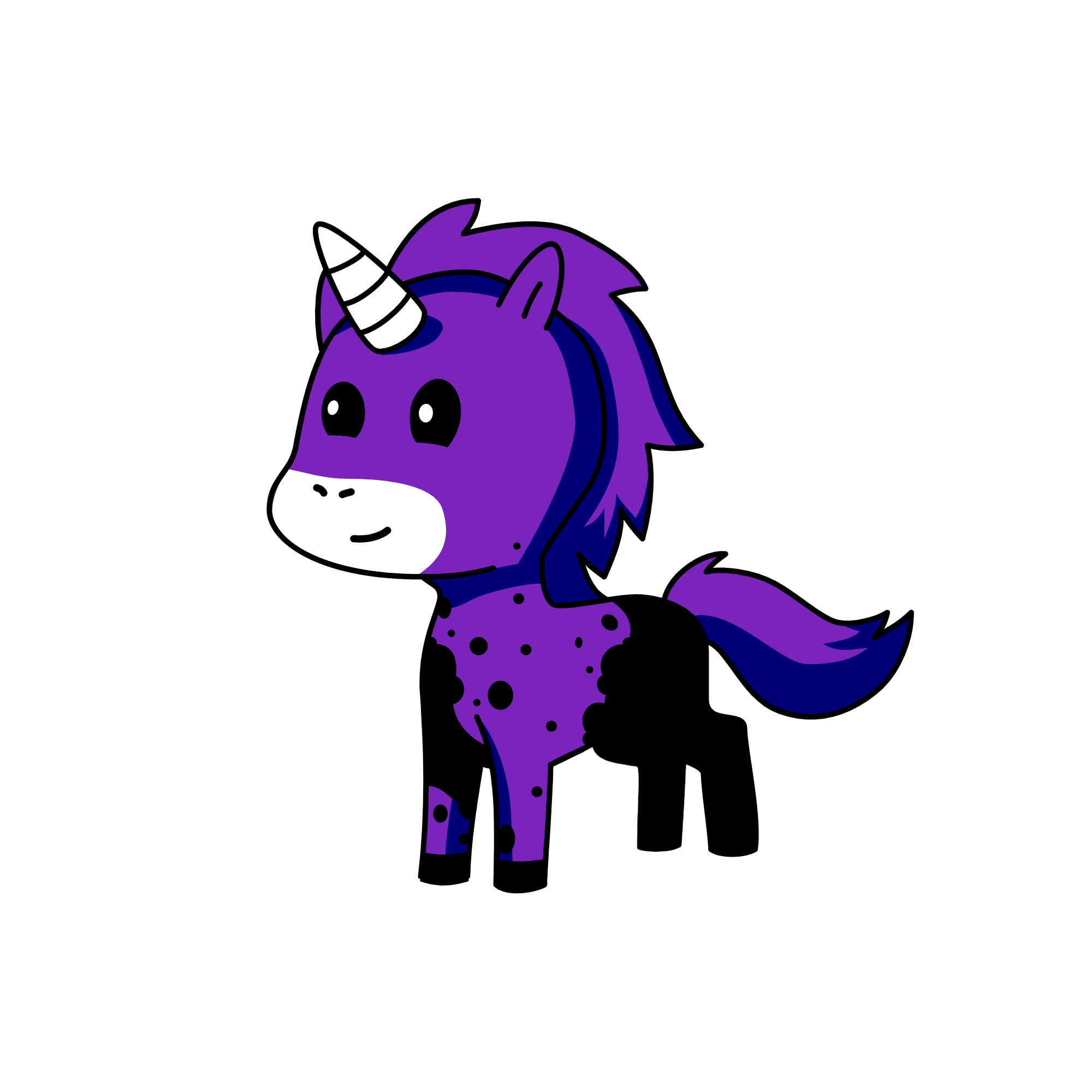 :-o, the unicorn