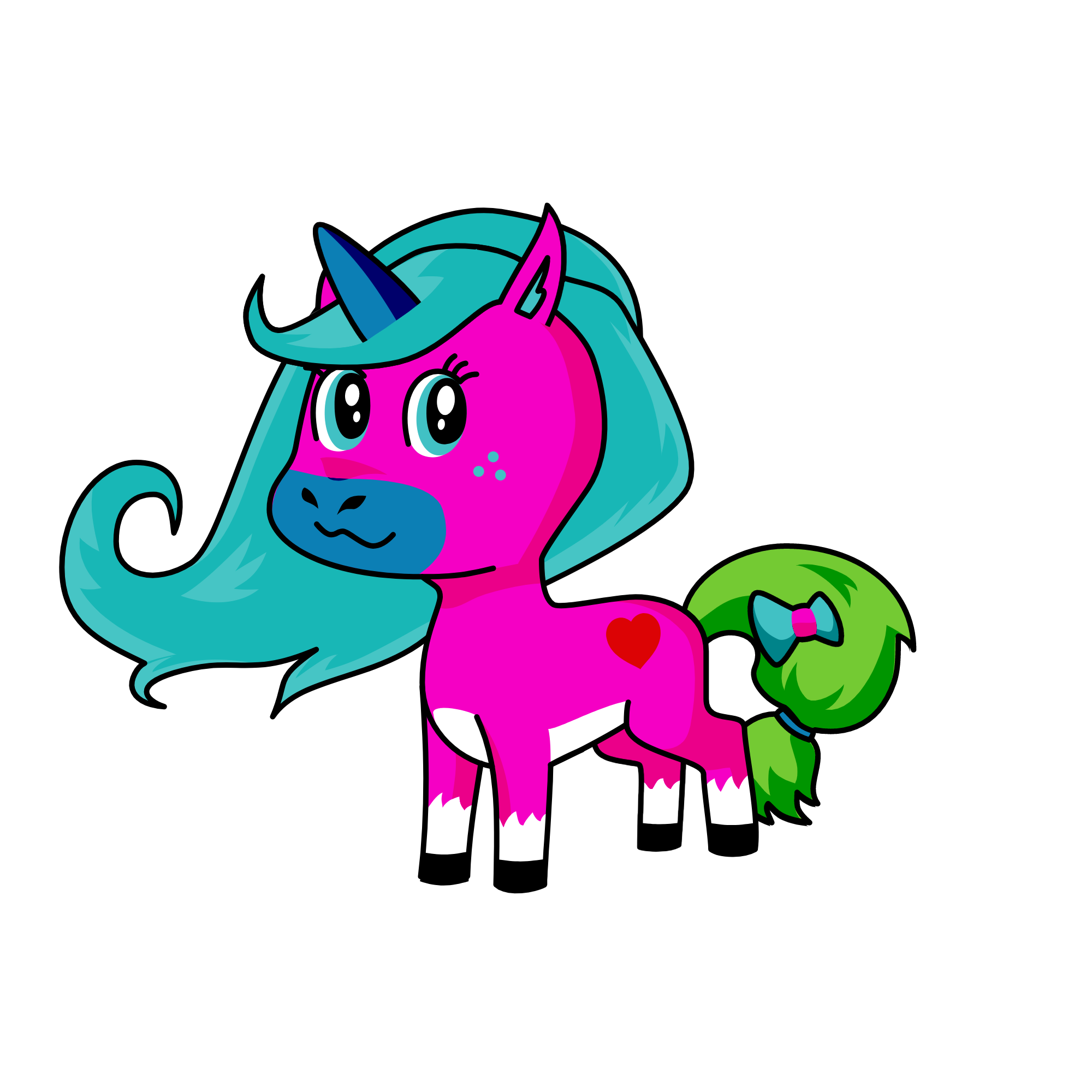 Rainbow Unicorn, the unicorn
