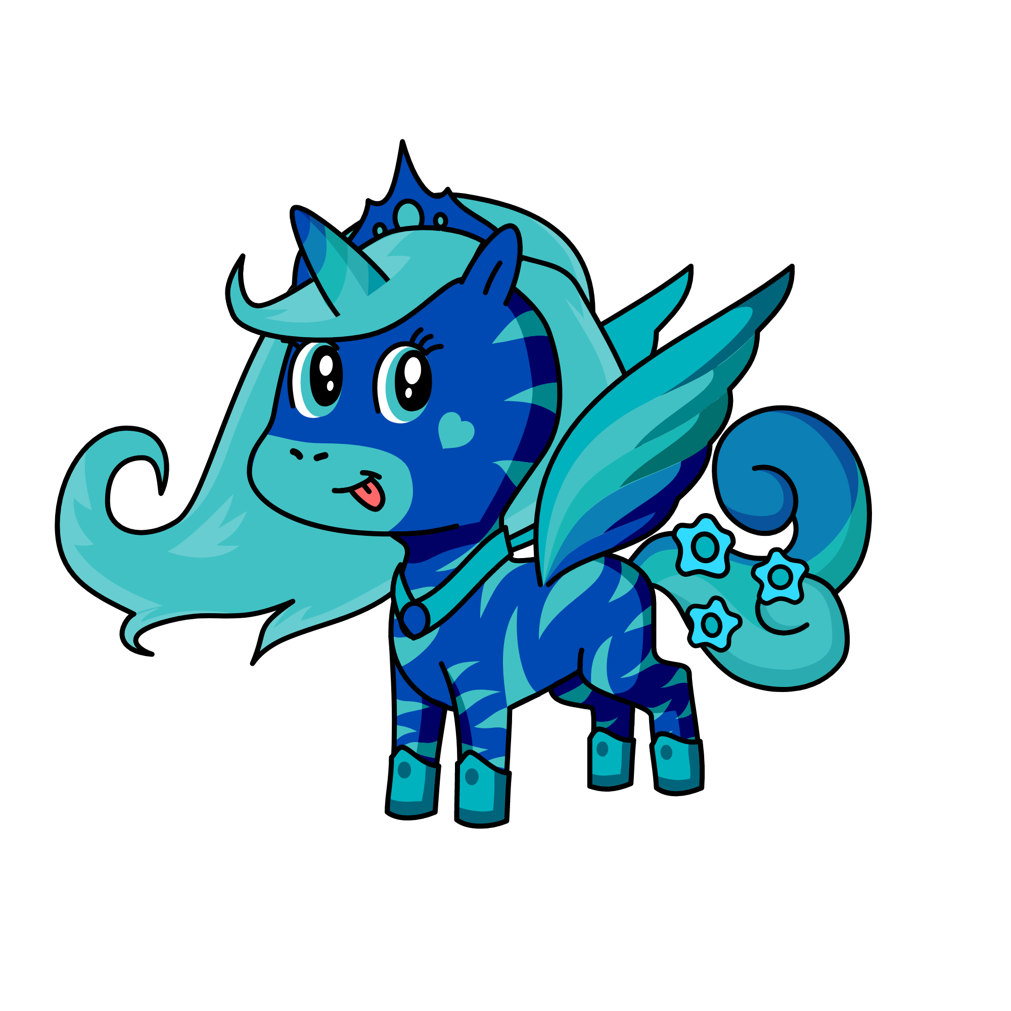 Water Queen, the unicorn
