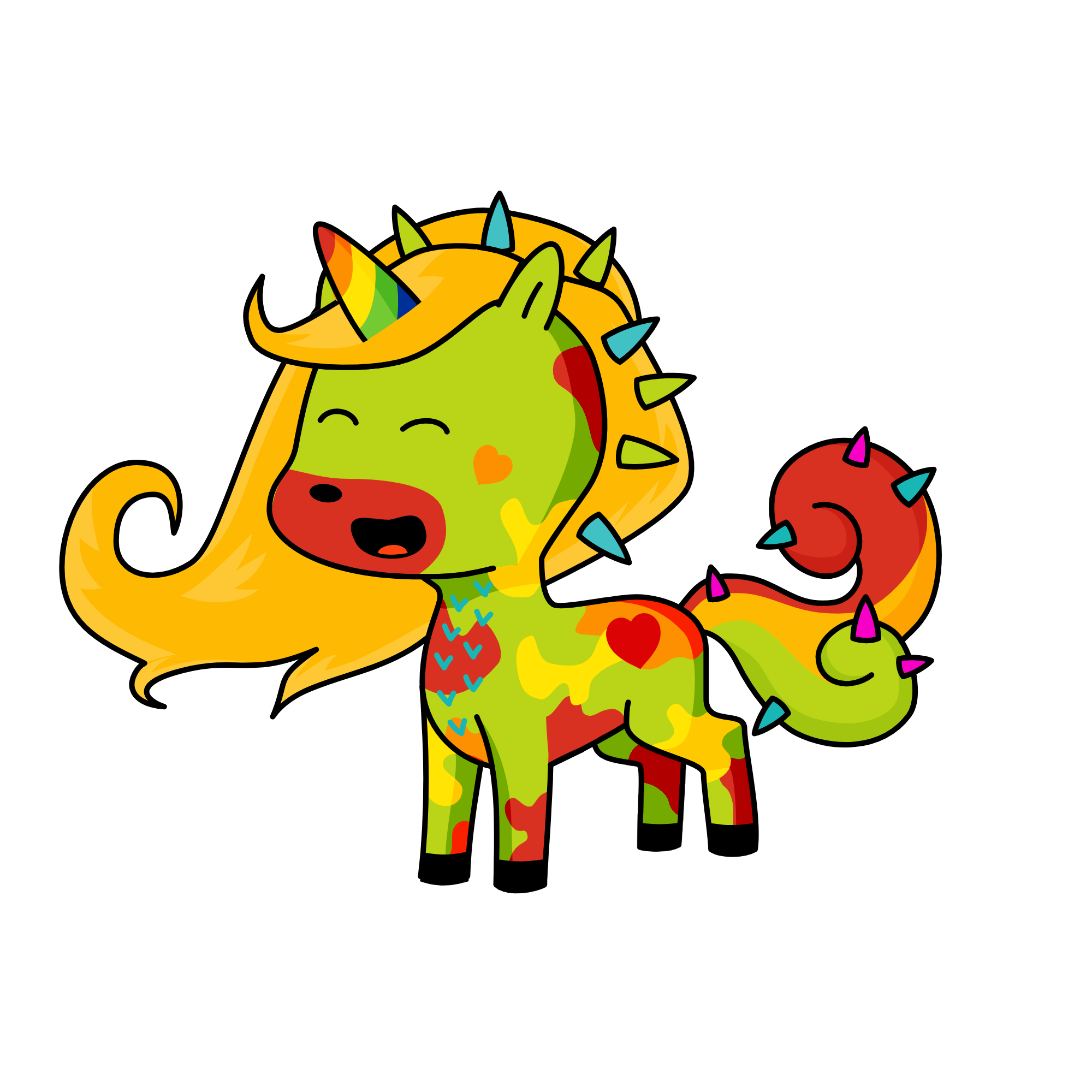 Rainbow Quinn , the unicorn