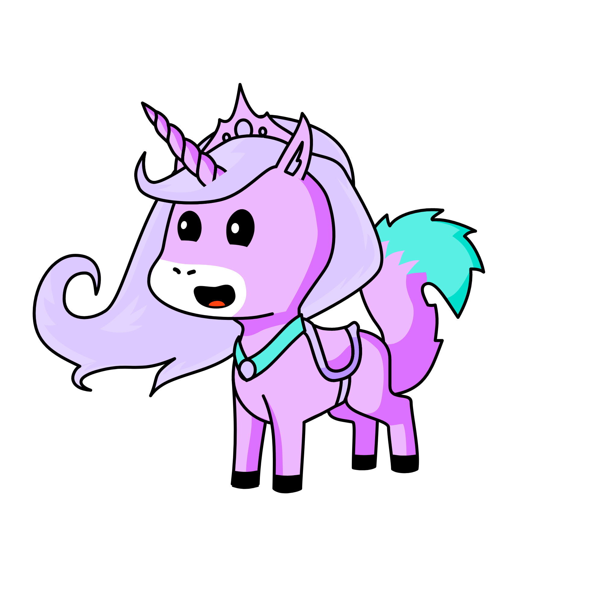 Lavender, the unicorn