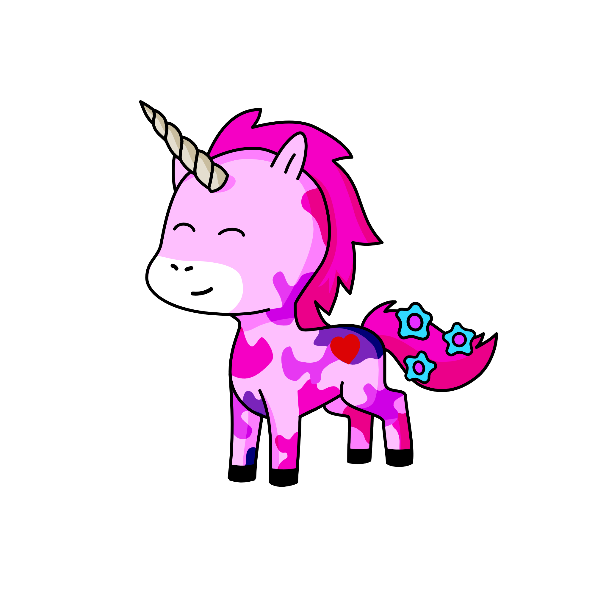 Pinky, the unicorn