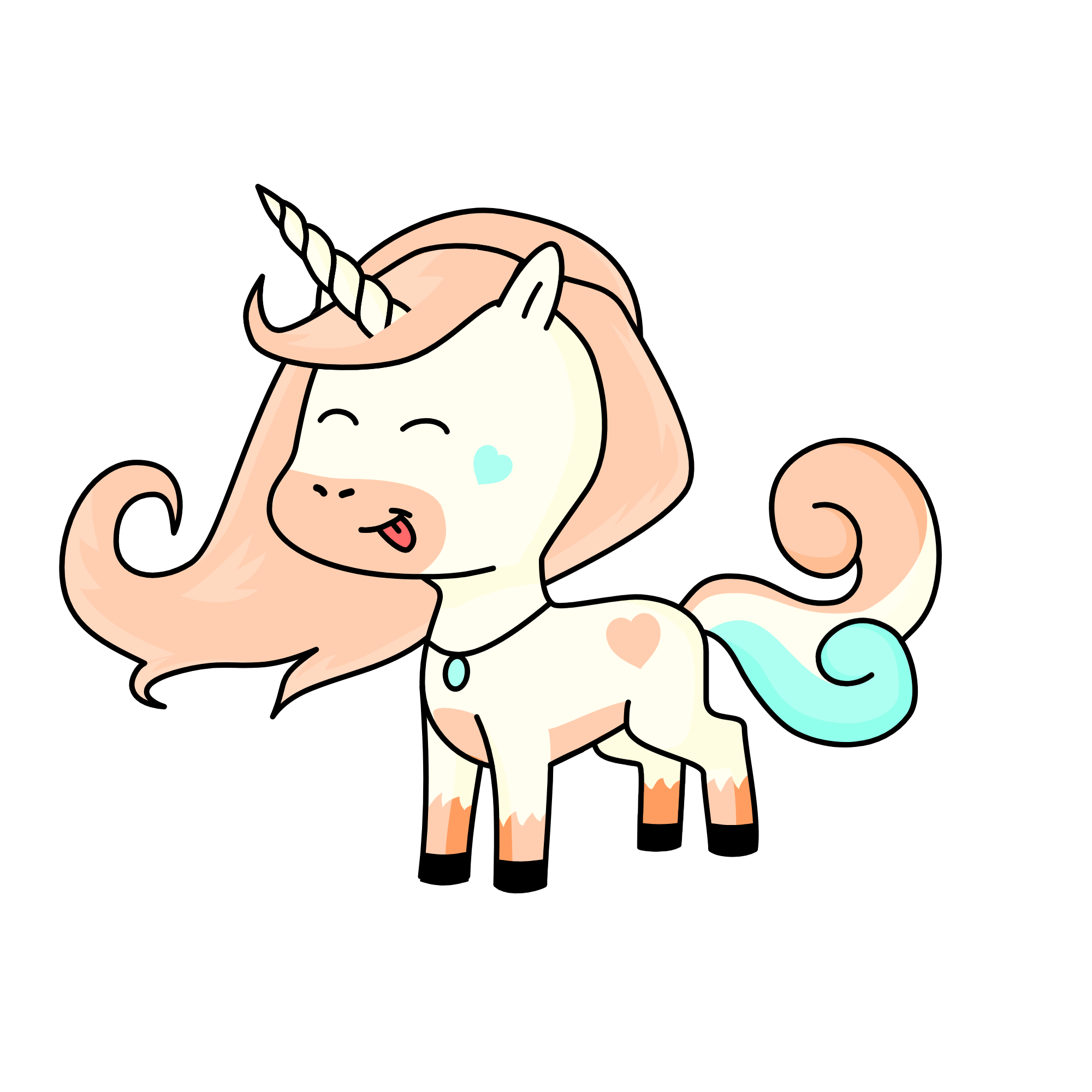 raimbow kitty, the unicorn