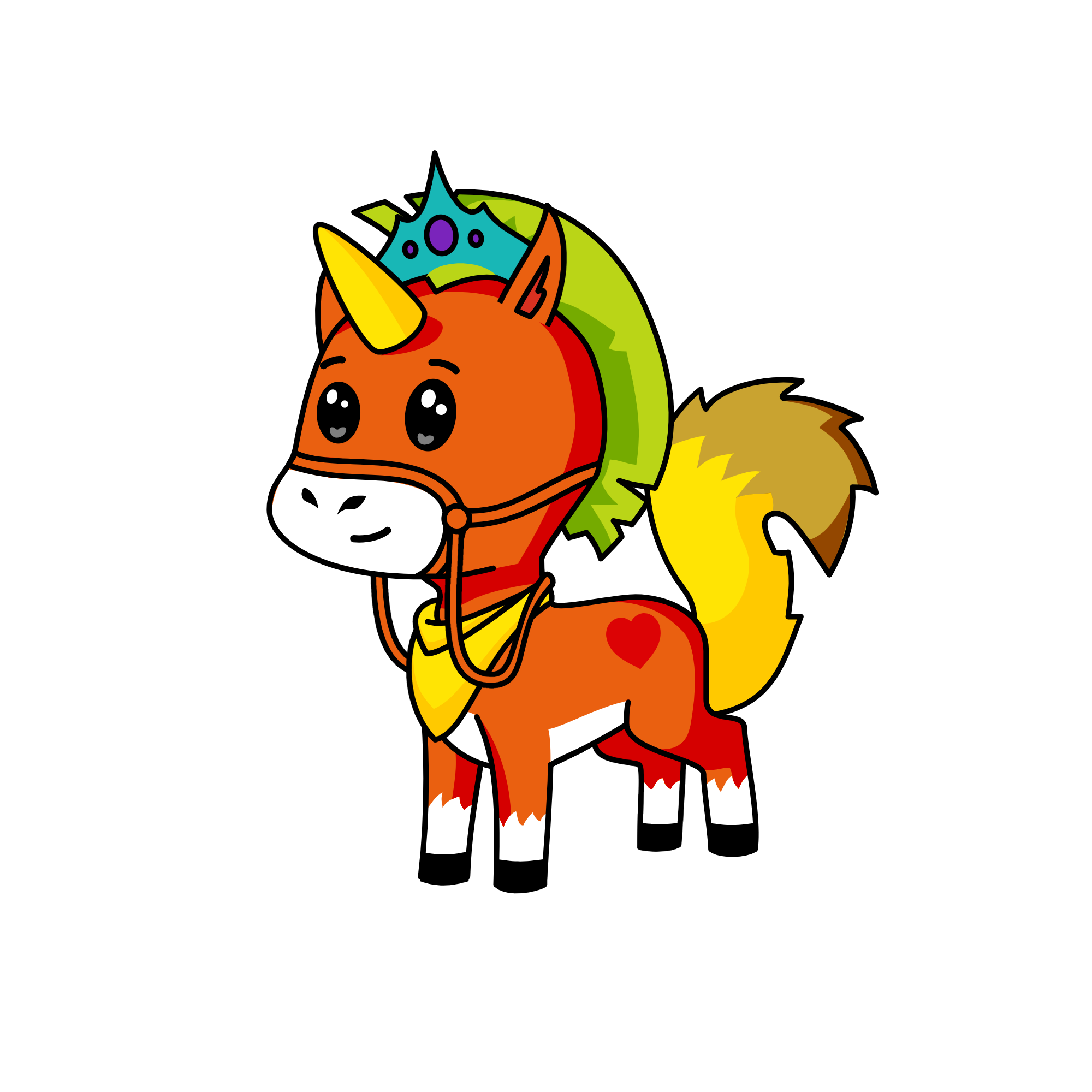 Handsome boy, the unicorn