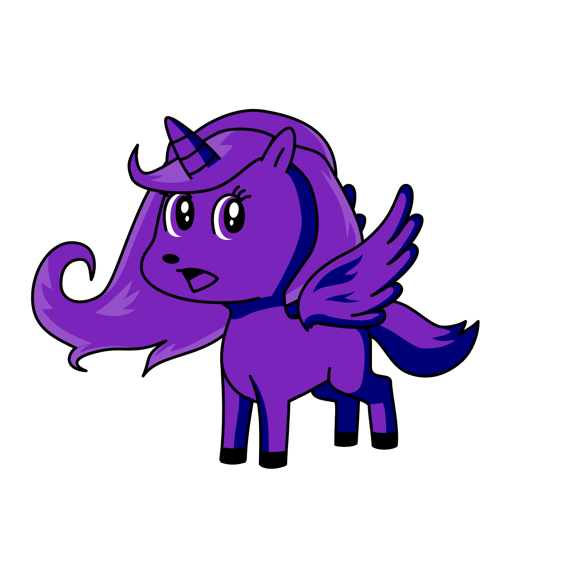 Just purpl, the unicorn