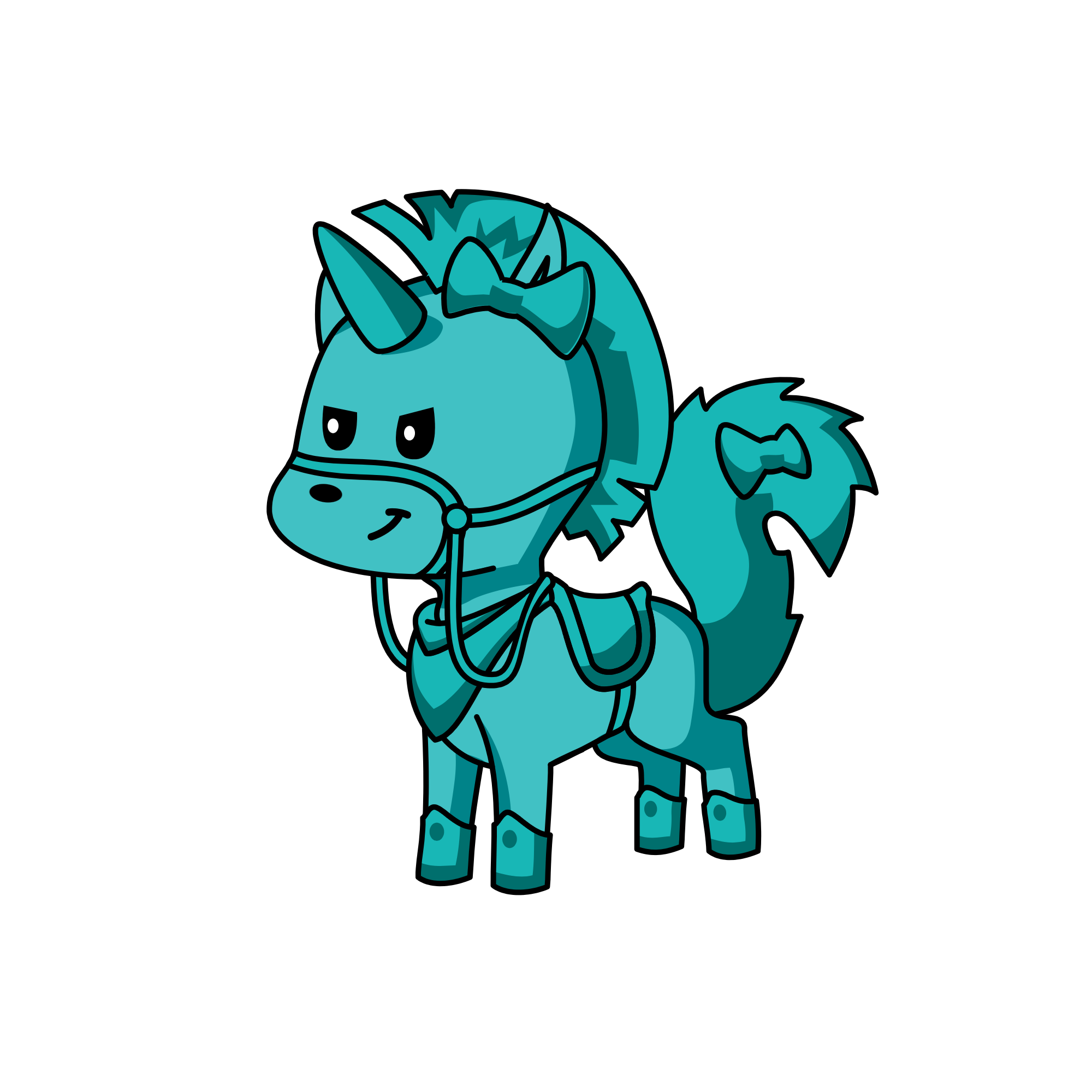 Bluey, the unicorn