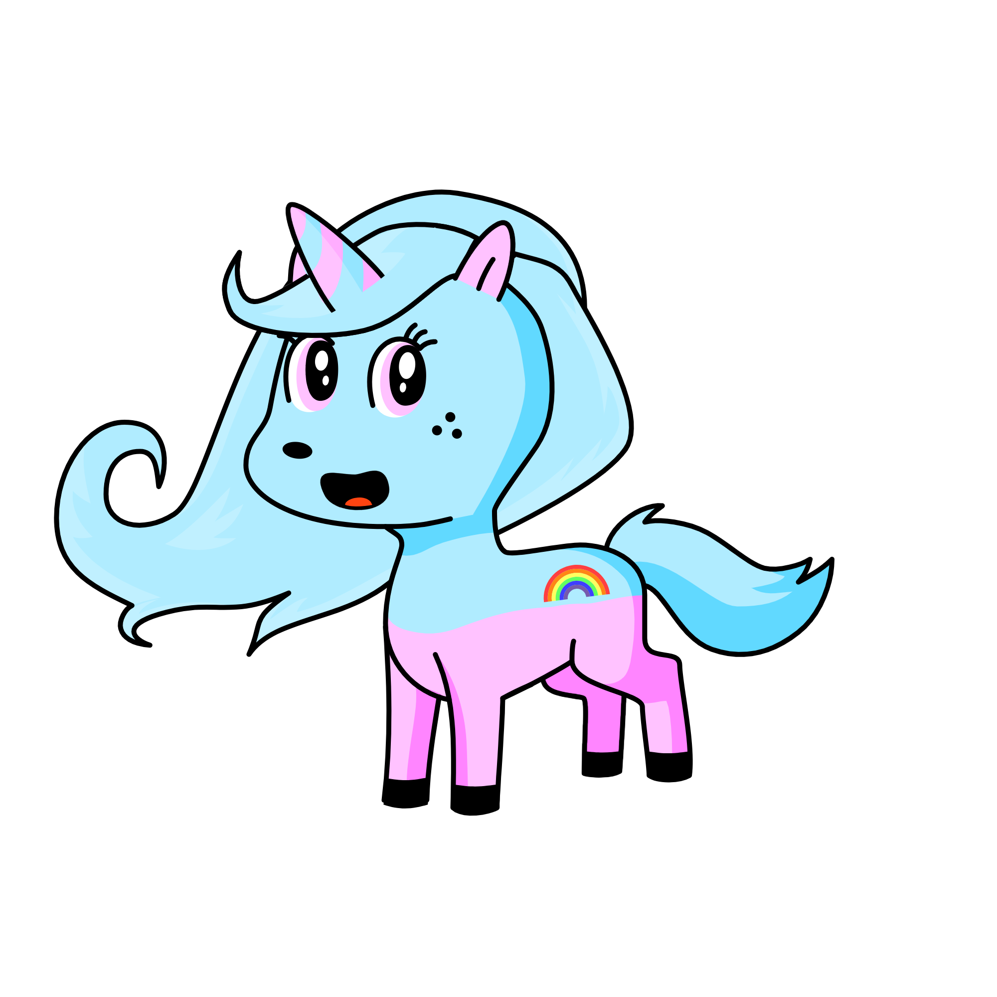 Cotton candy puffypuff, the unicorn