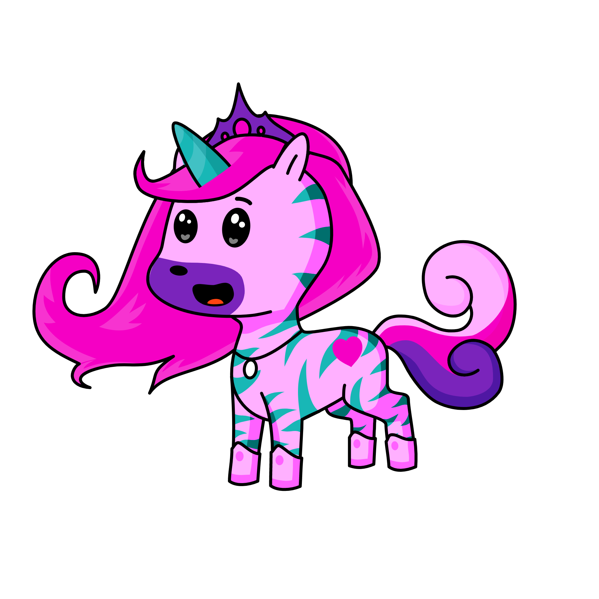 The queen of unicorns , the unicorn