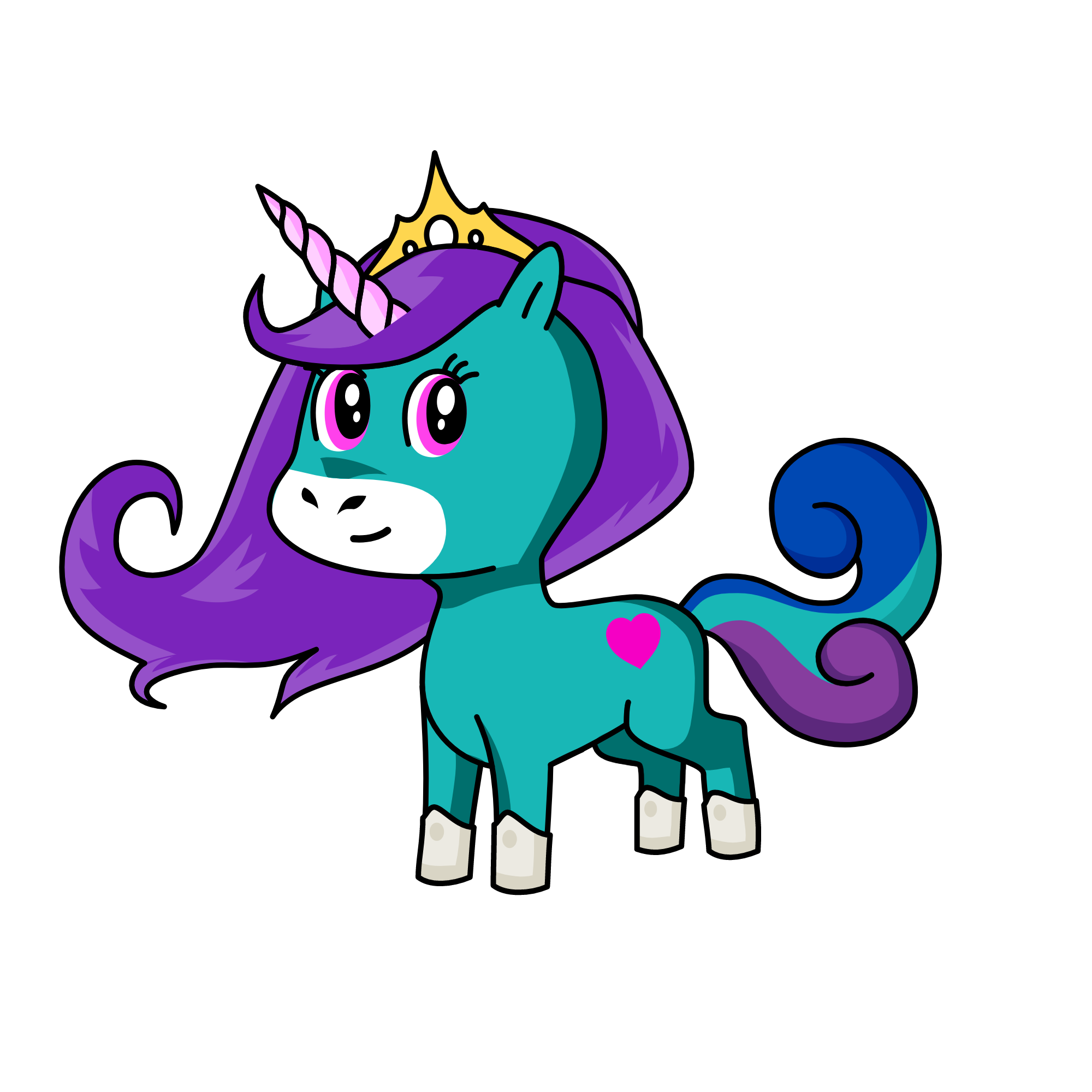 prinsses uni, the unicorn