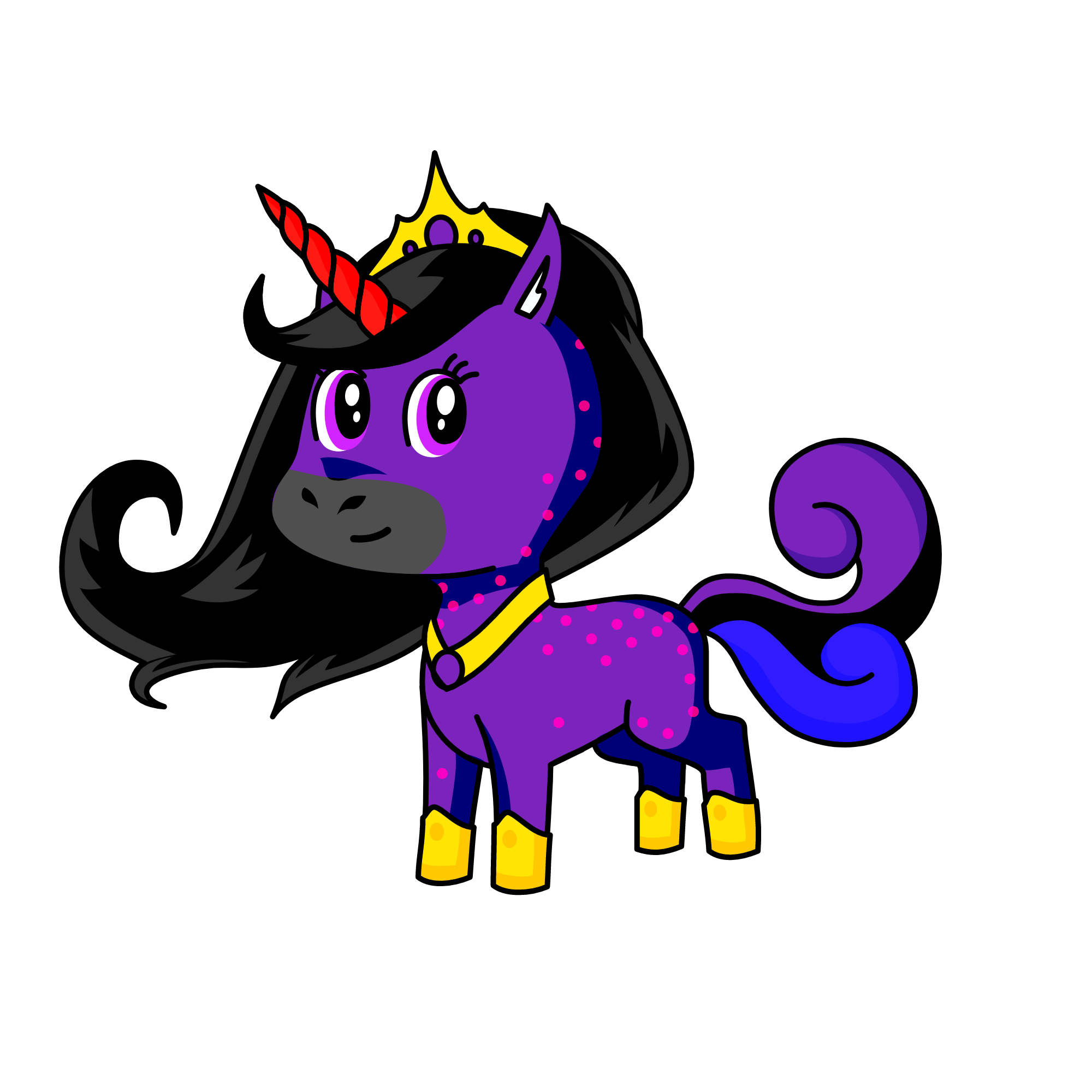 princesa raven, the unicorn