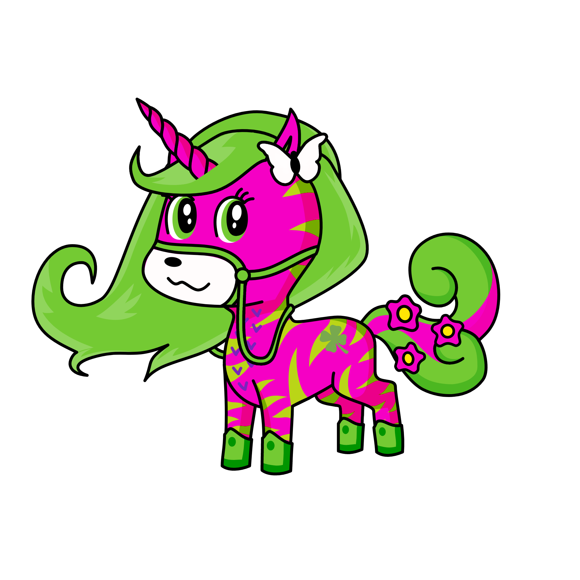 flower, the unicorn