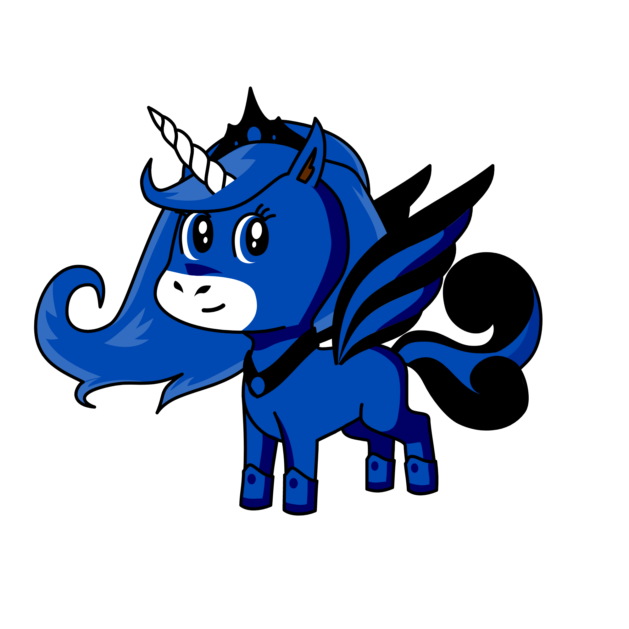 princessmoon from my little pony, the unicorn