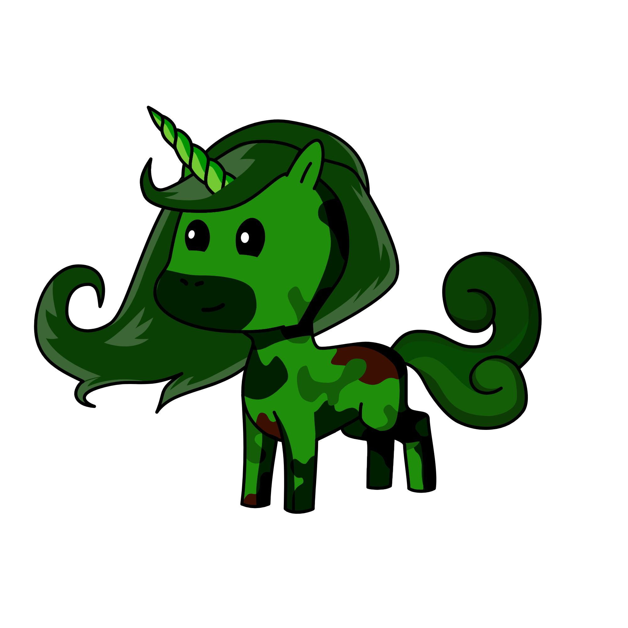 Camoflouge, the unicorn