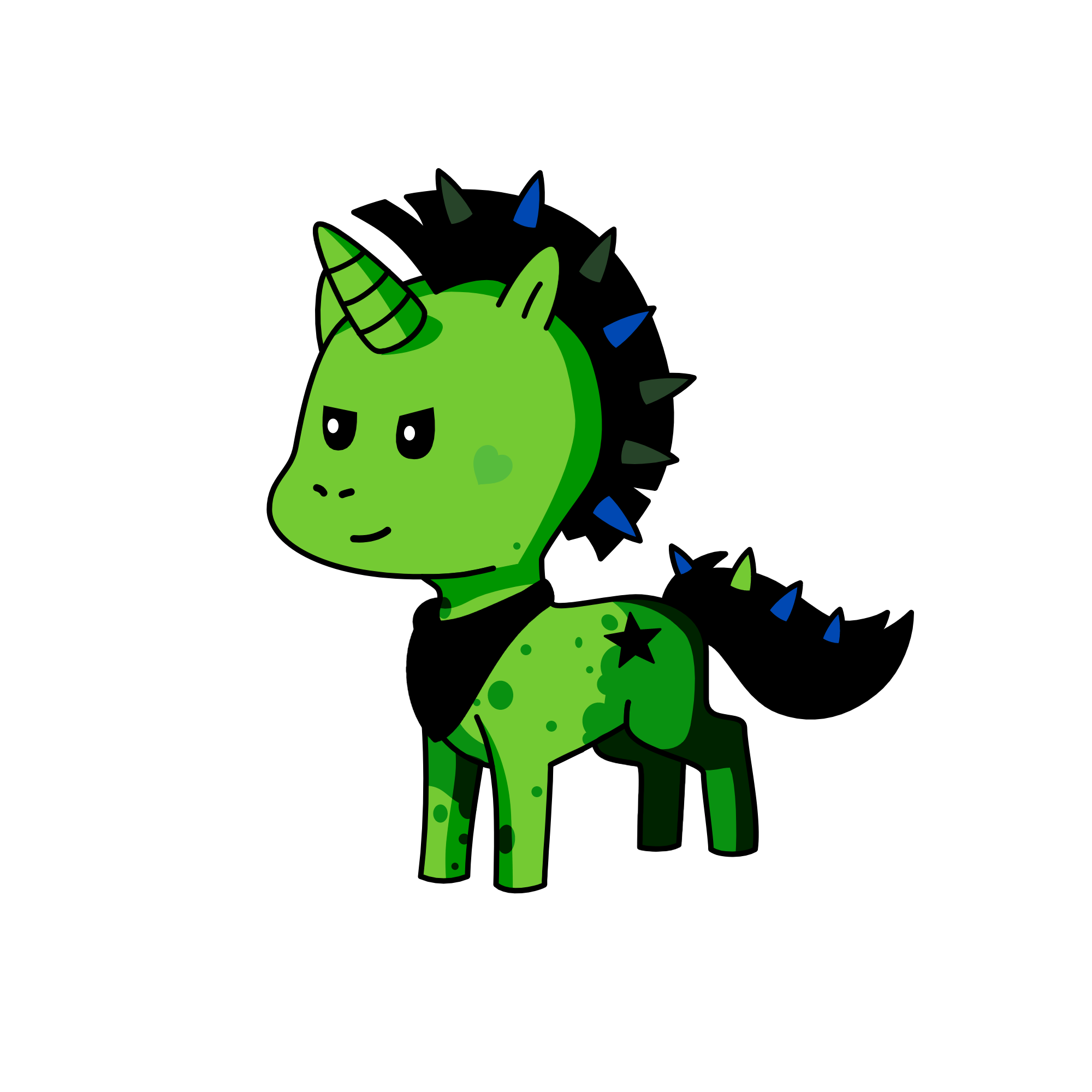 Spine, the unicorn