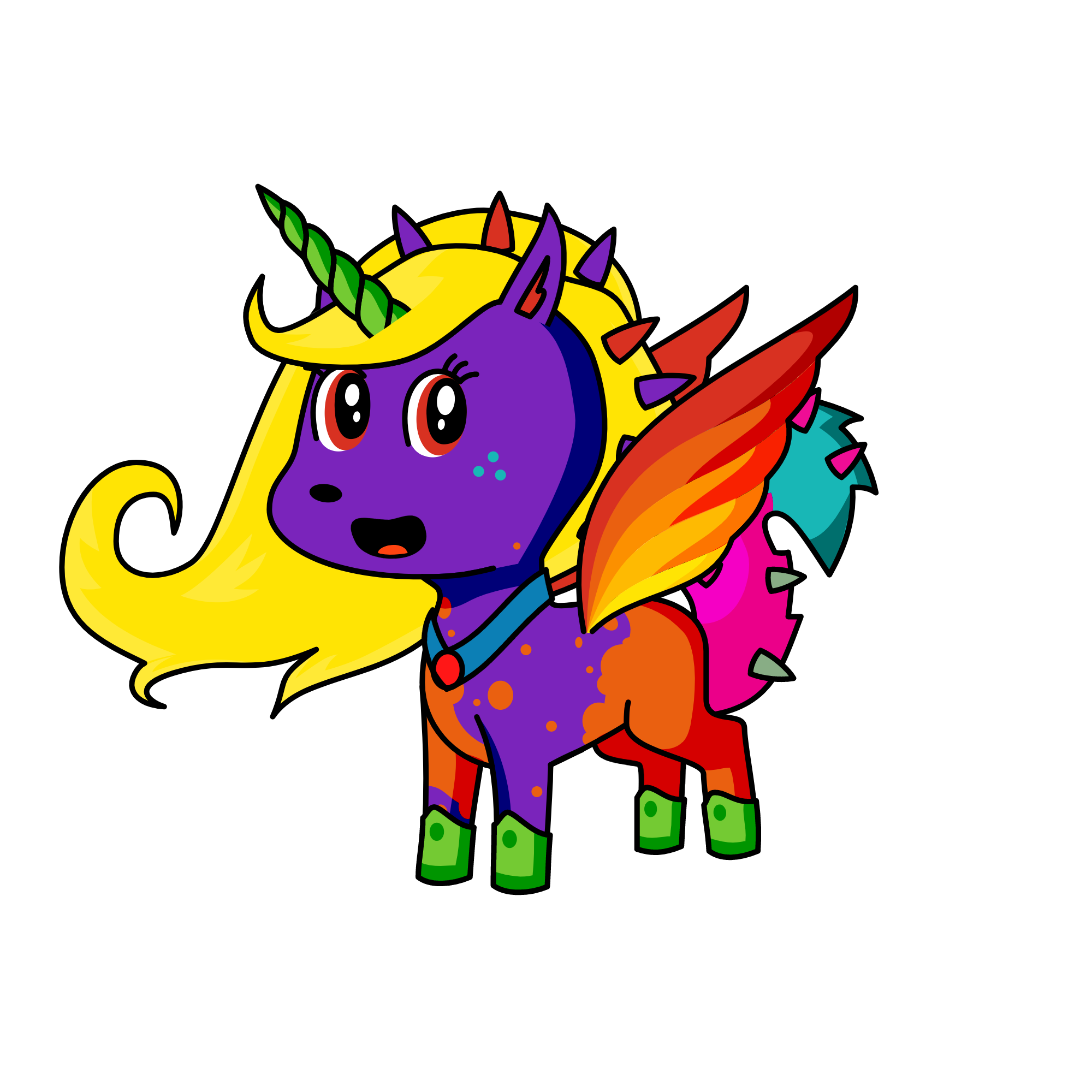 Spiketail Firewings, the unicorn