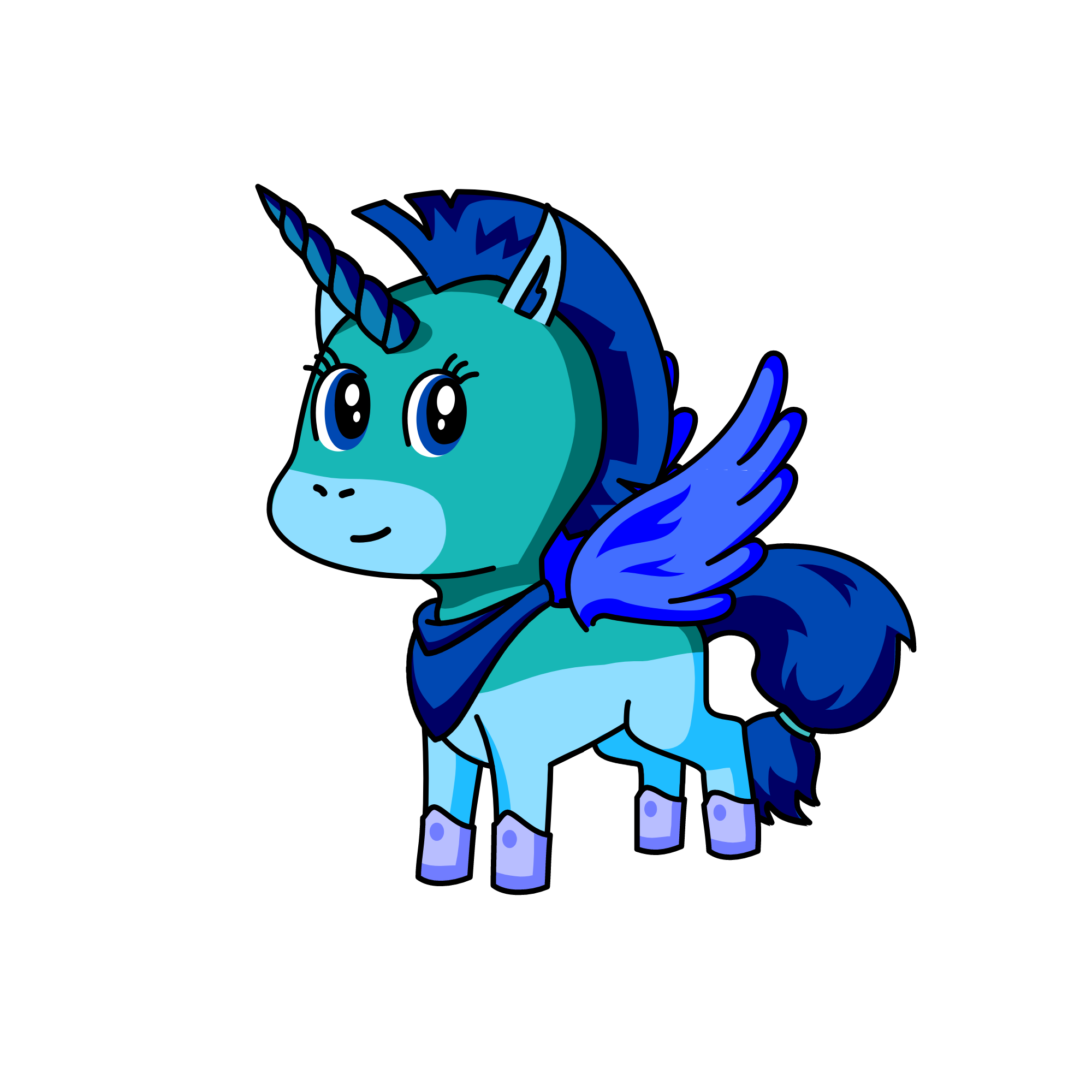 Snowy Winter Icicle, the unicorn