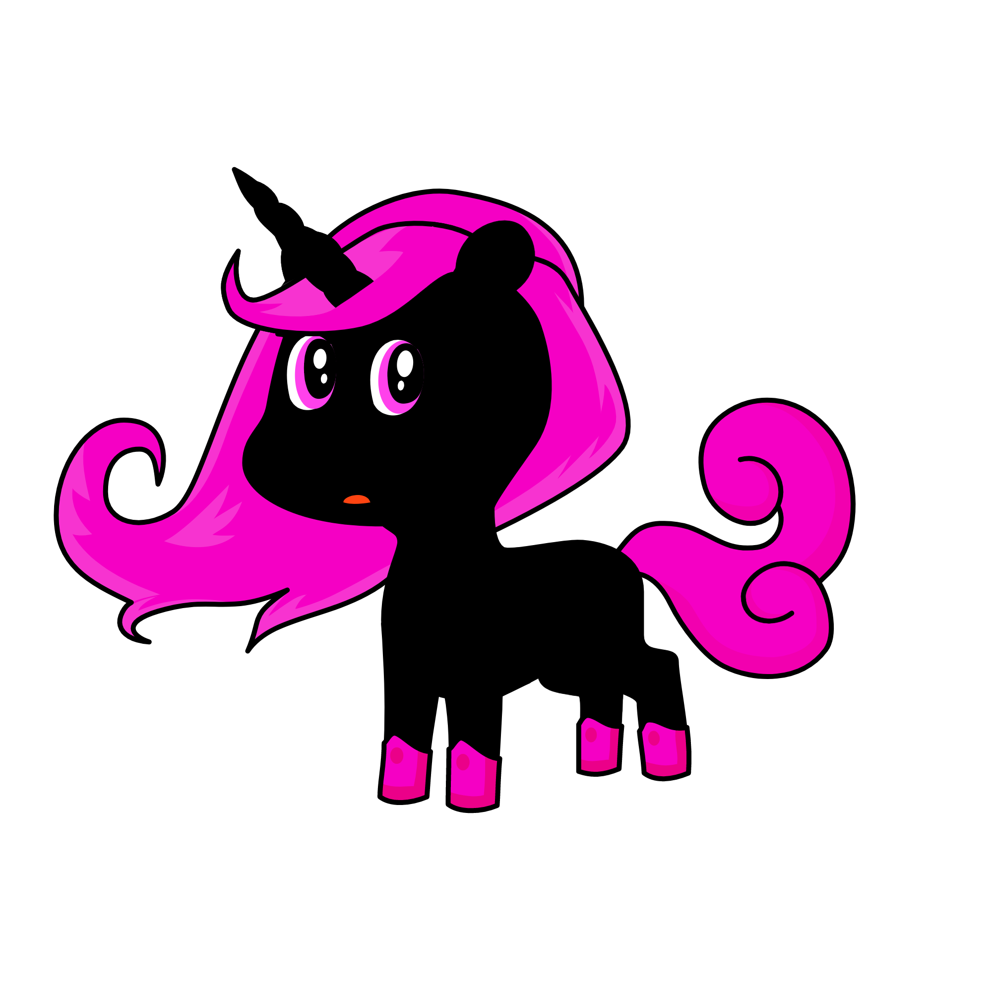 Uhhh... Frowny Face, the unicorn