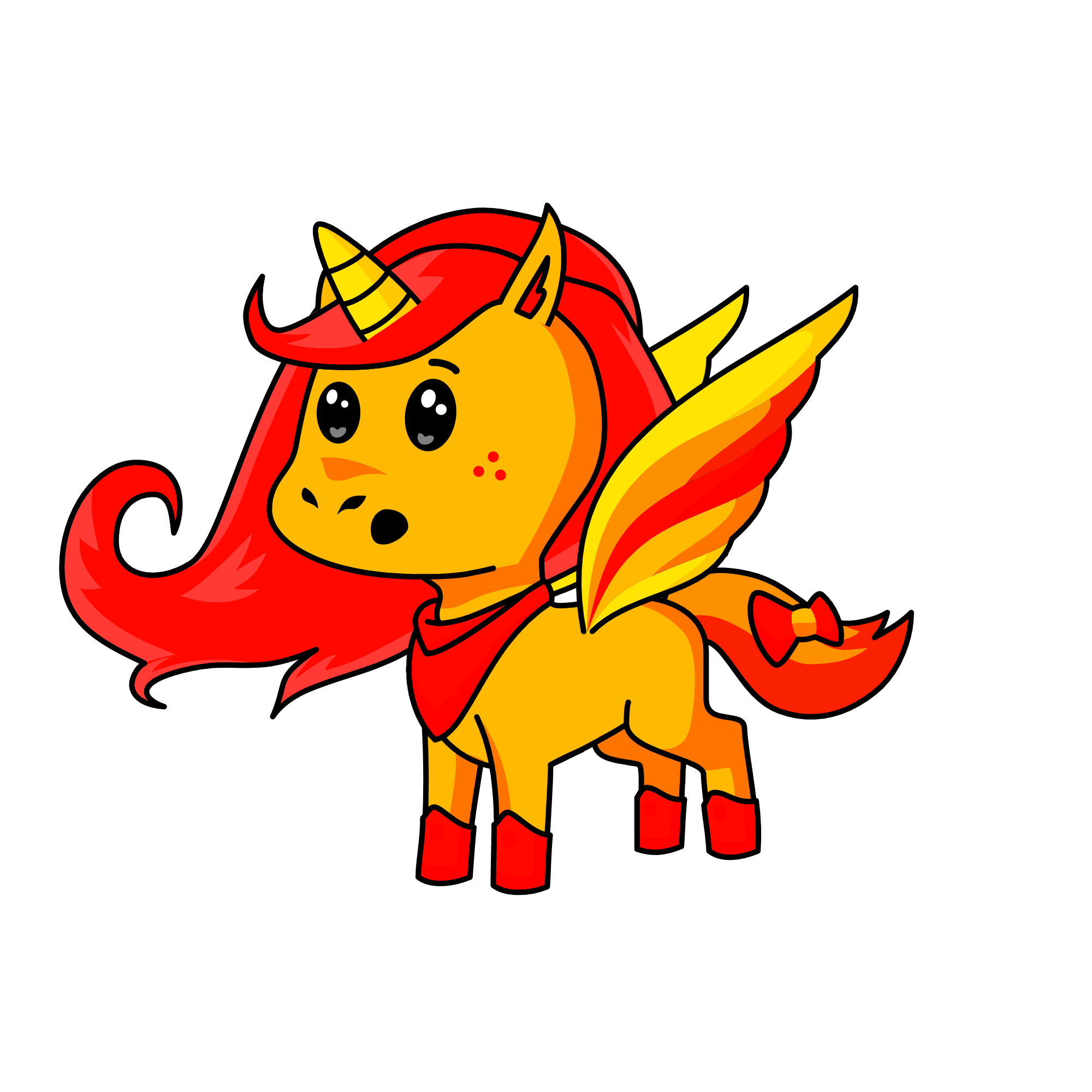 Hot Sandy, the unicorn