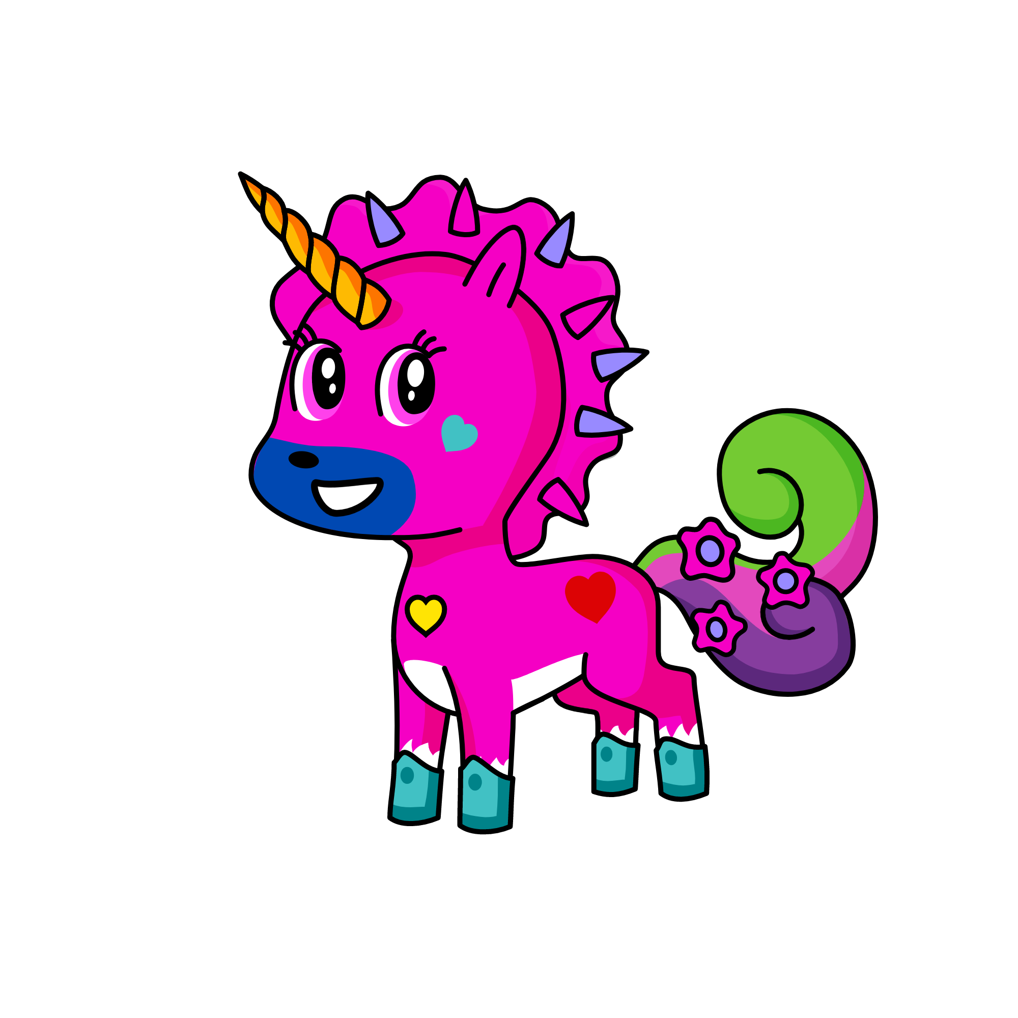 ♪ ♬ ヾ(´︶`♡)ノ ♬ ♪, the unicorn