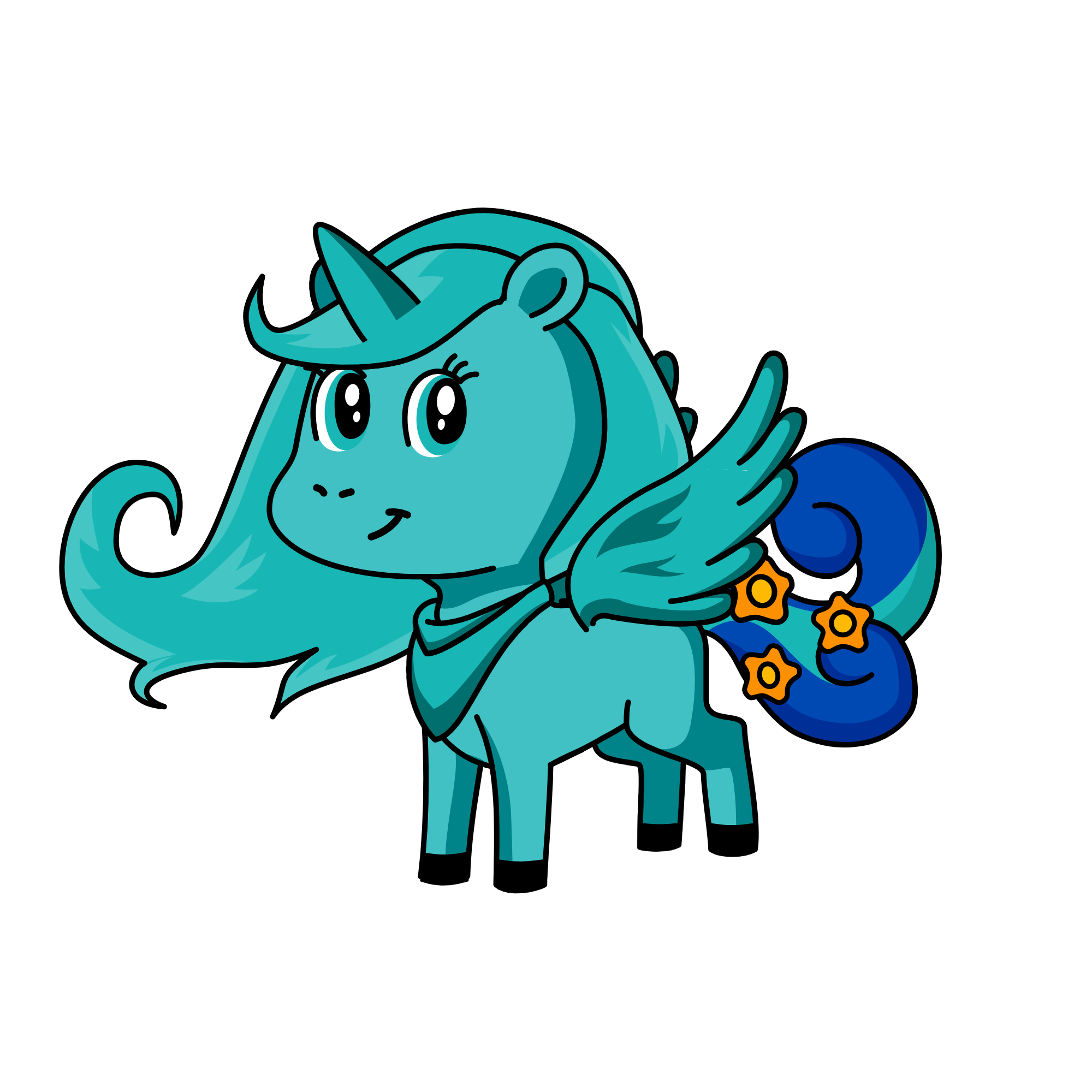 azul, the unicorn