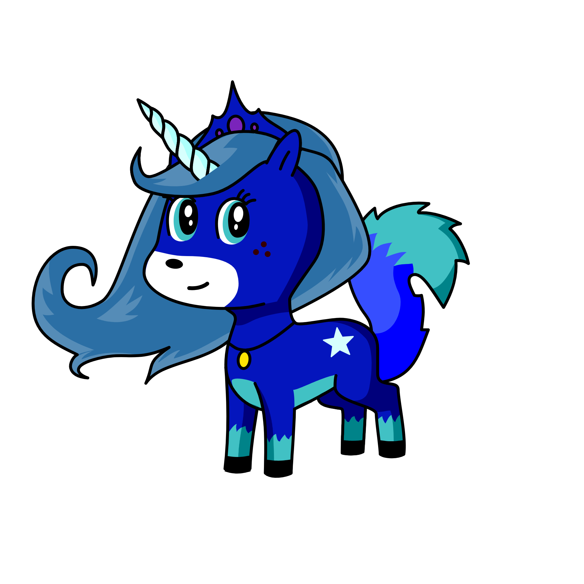 misty night , the unicorn