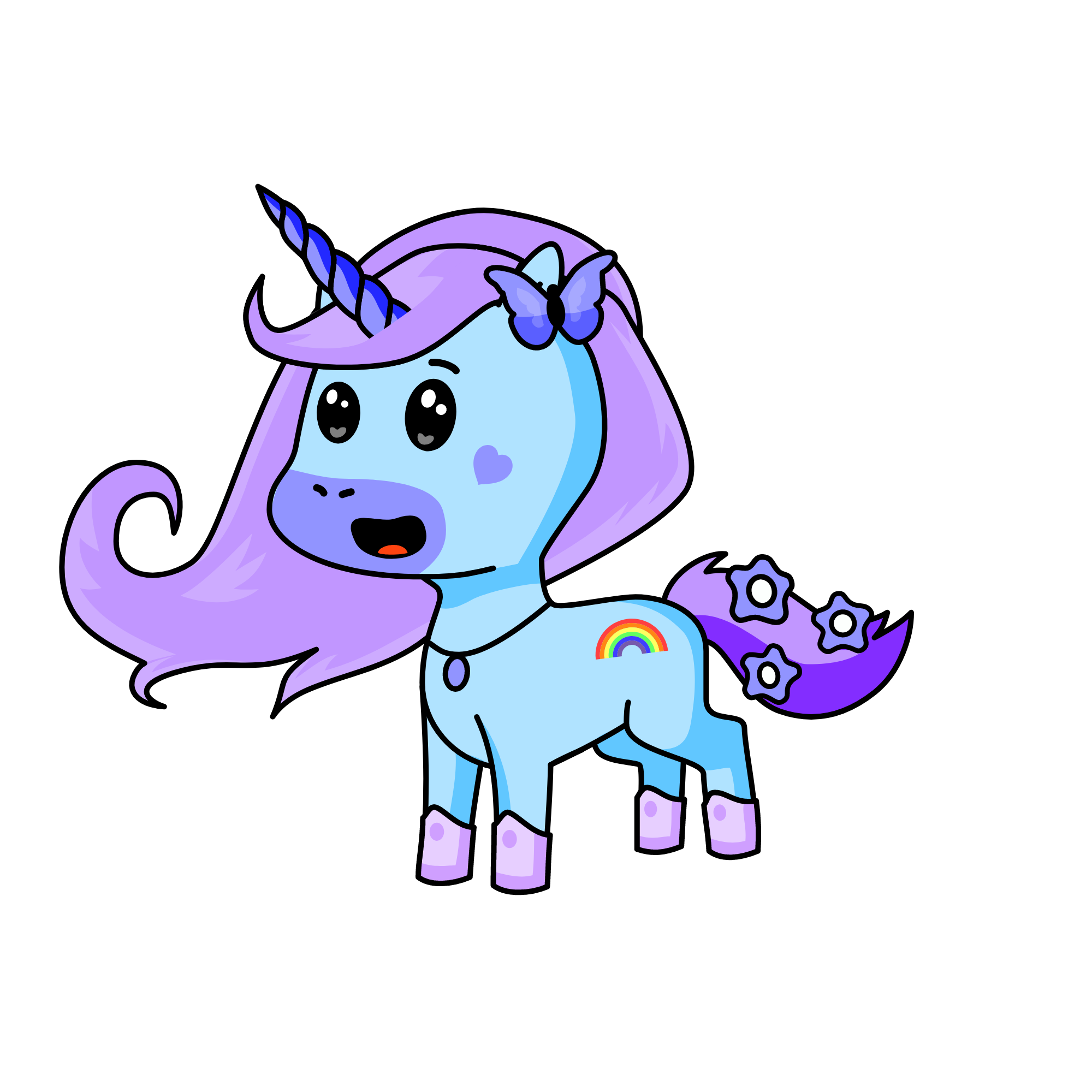 Snowy , the unicorn