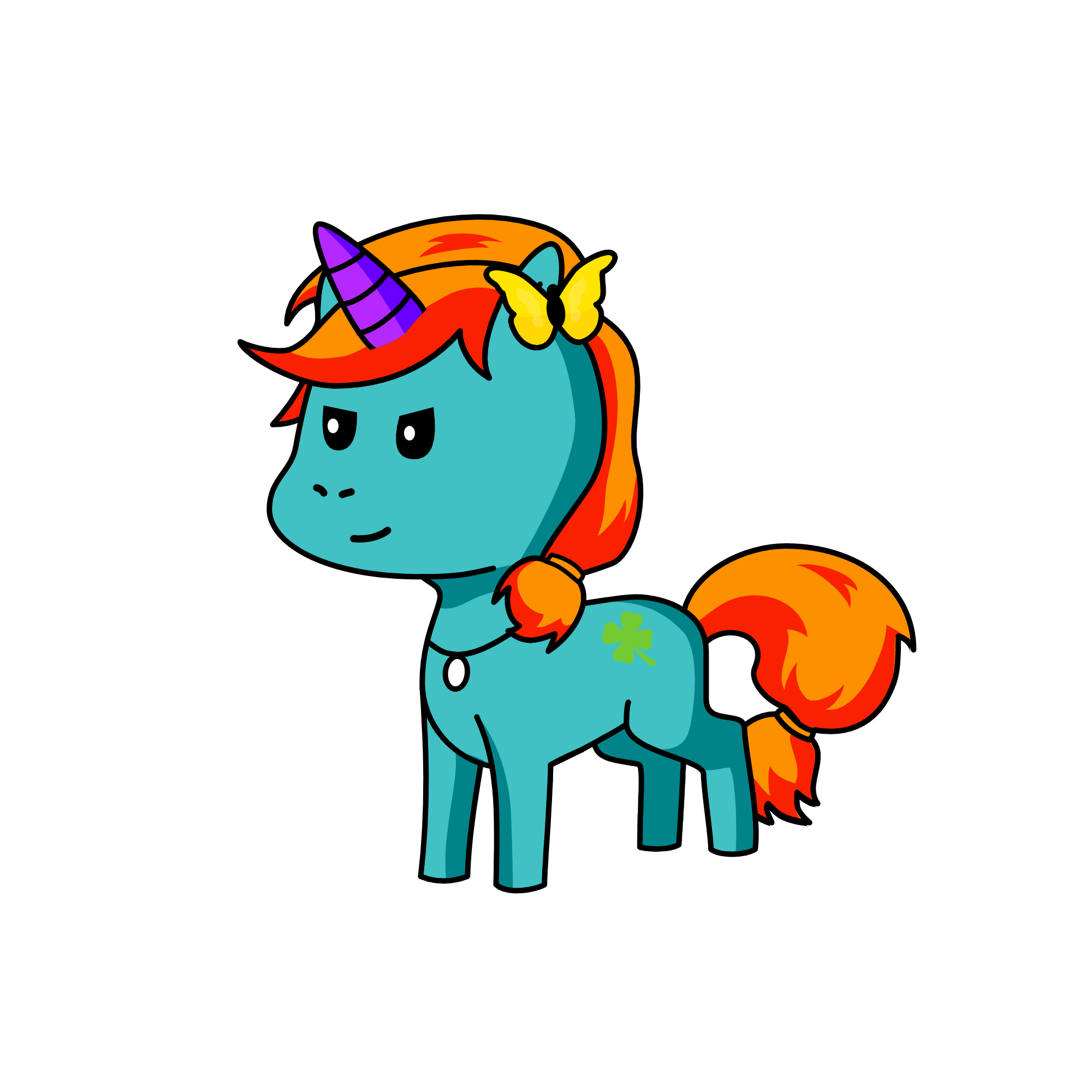 Rainbowleaves, the unicorn