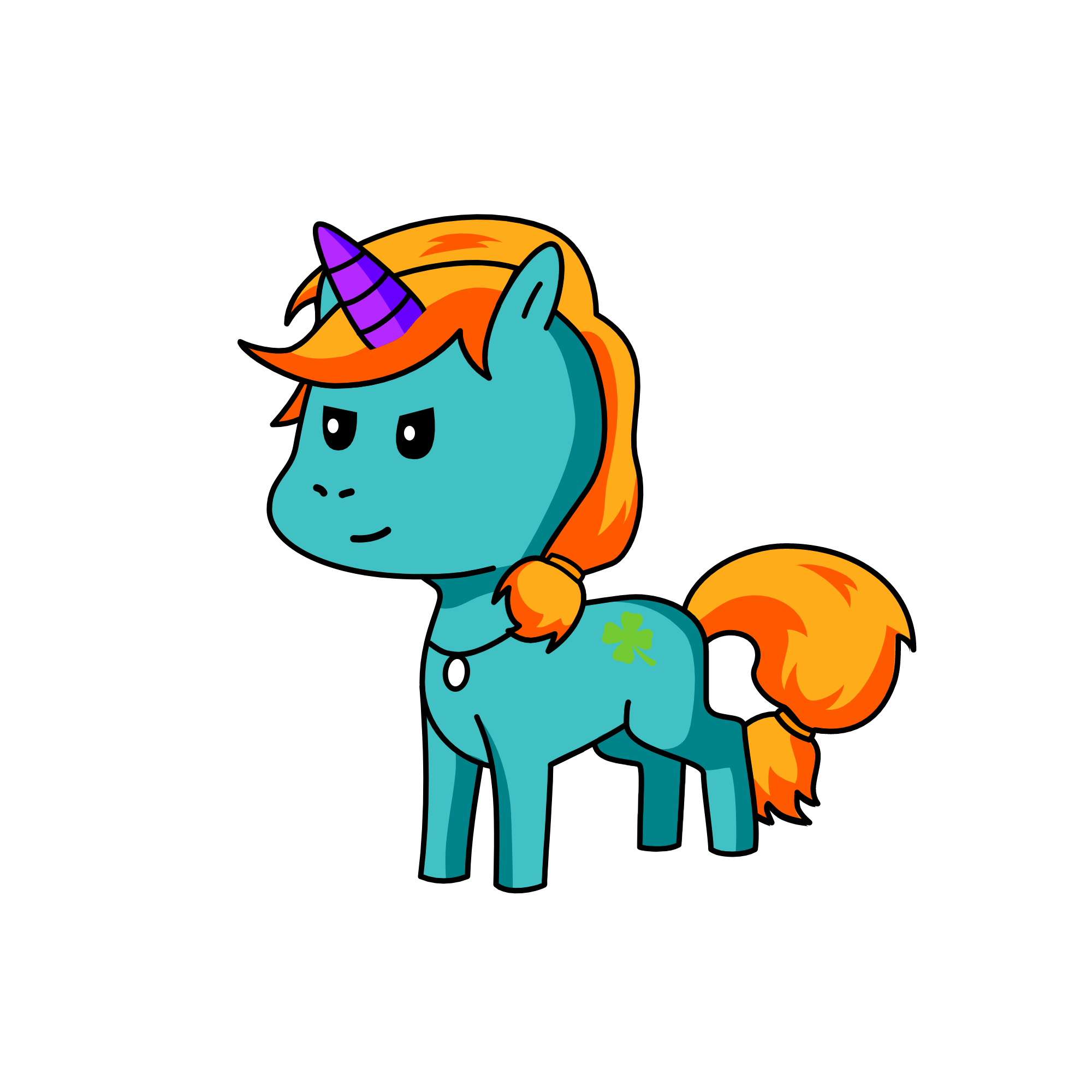 Rainbowleaves, the unicorn