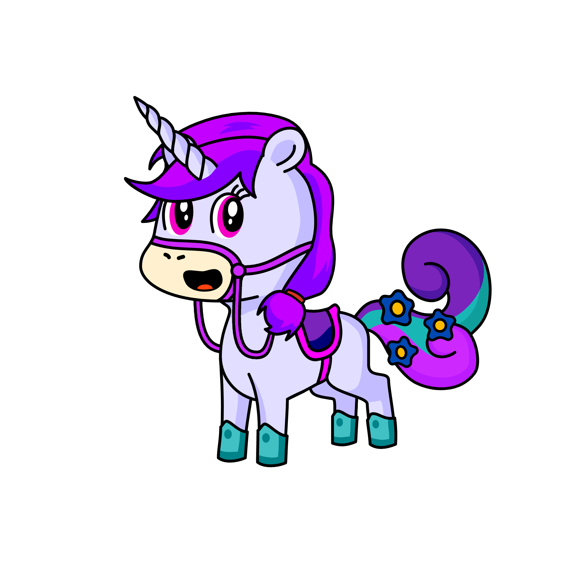 Violoyal, the unicorn