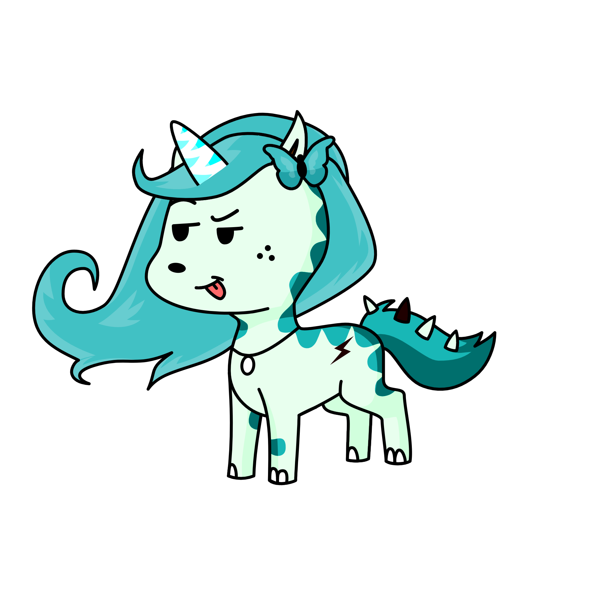 ✨(´・ω・`)✨, the unicorn