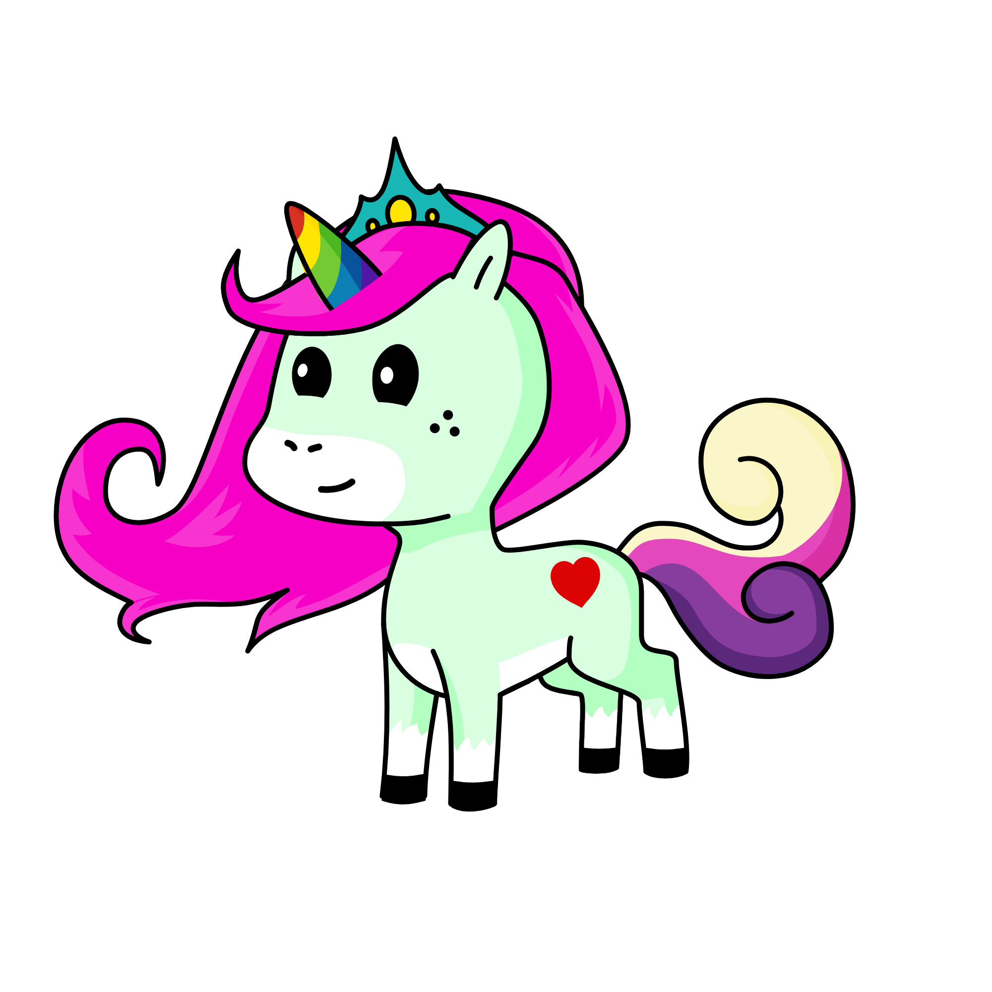 snowy , the unicorn