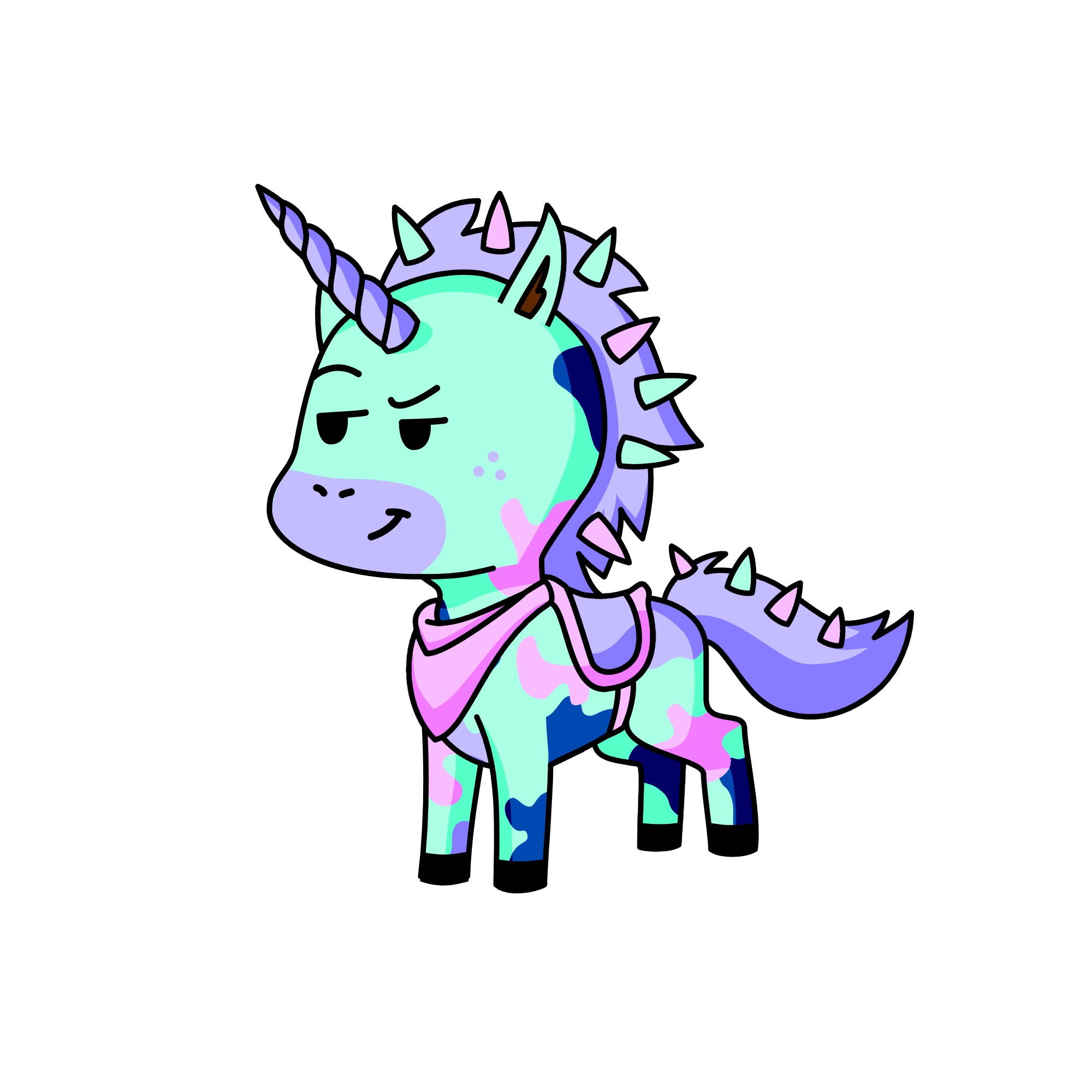 Naughty Nicky, the unicorn