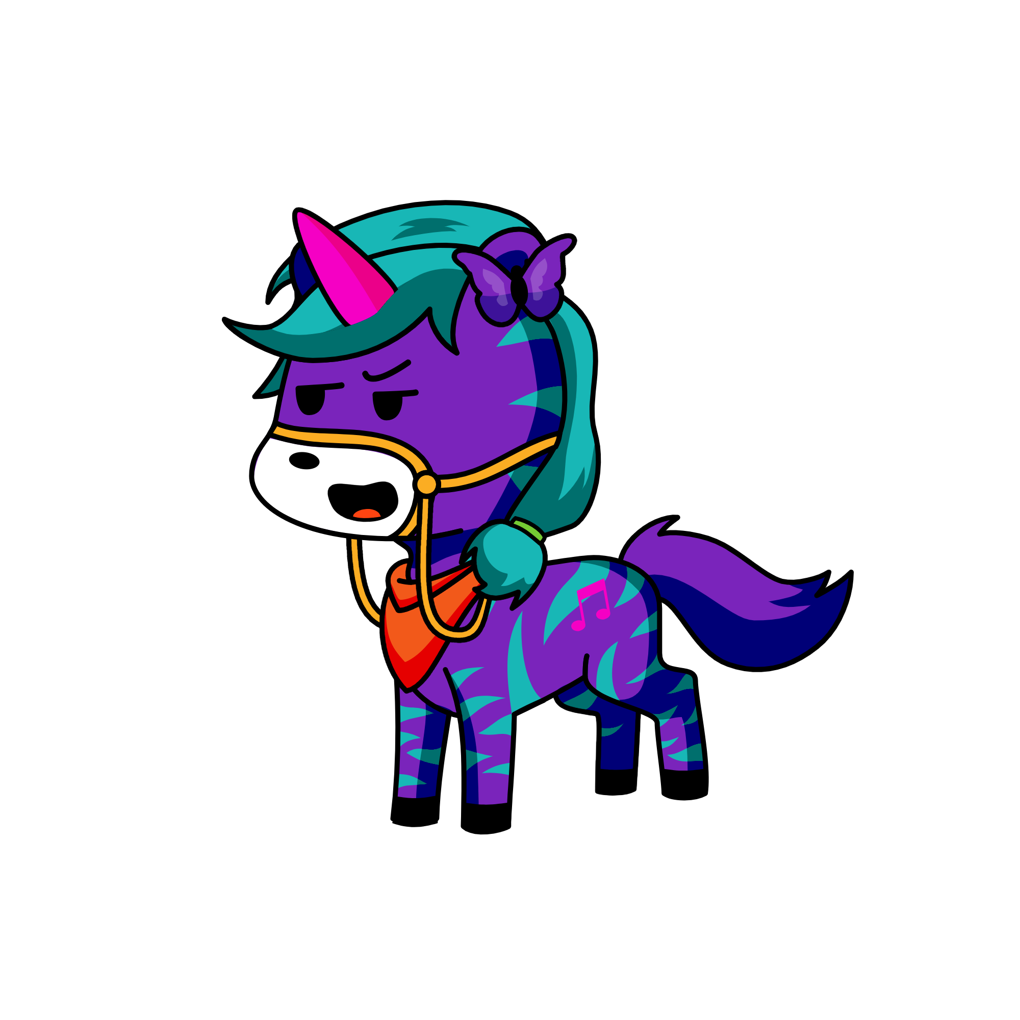 I DONT LIKE SNOW, the unicorn