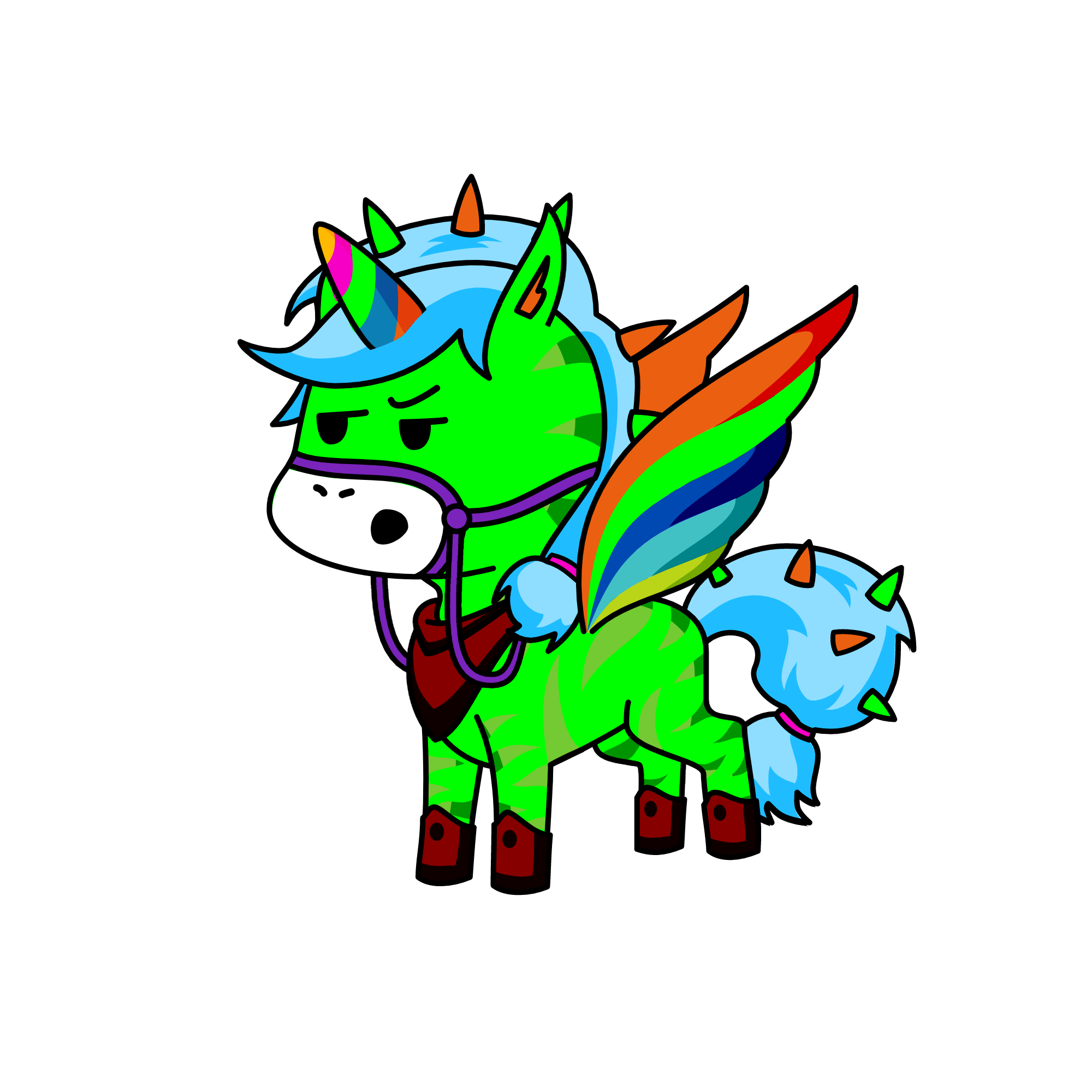 Forest Brushy, the unicorn