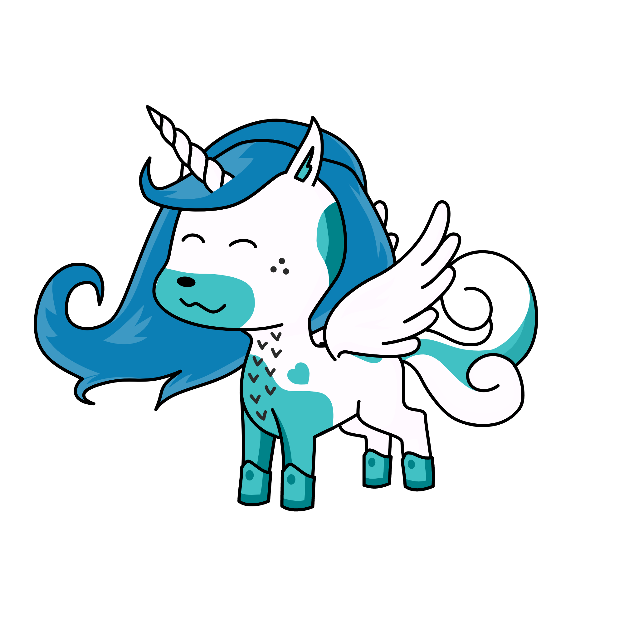 bluesky, the unicorn