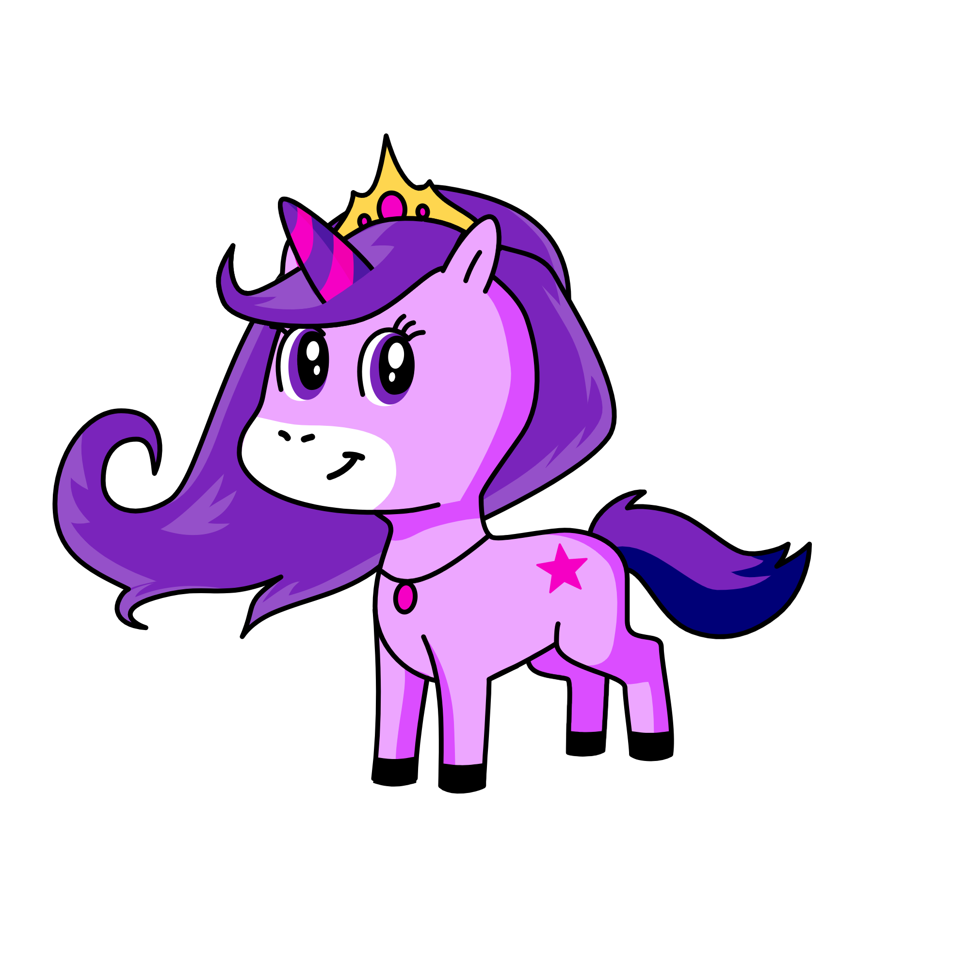Tuthing sparkle, the unicorn