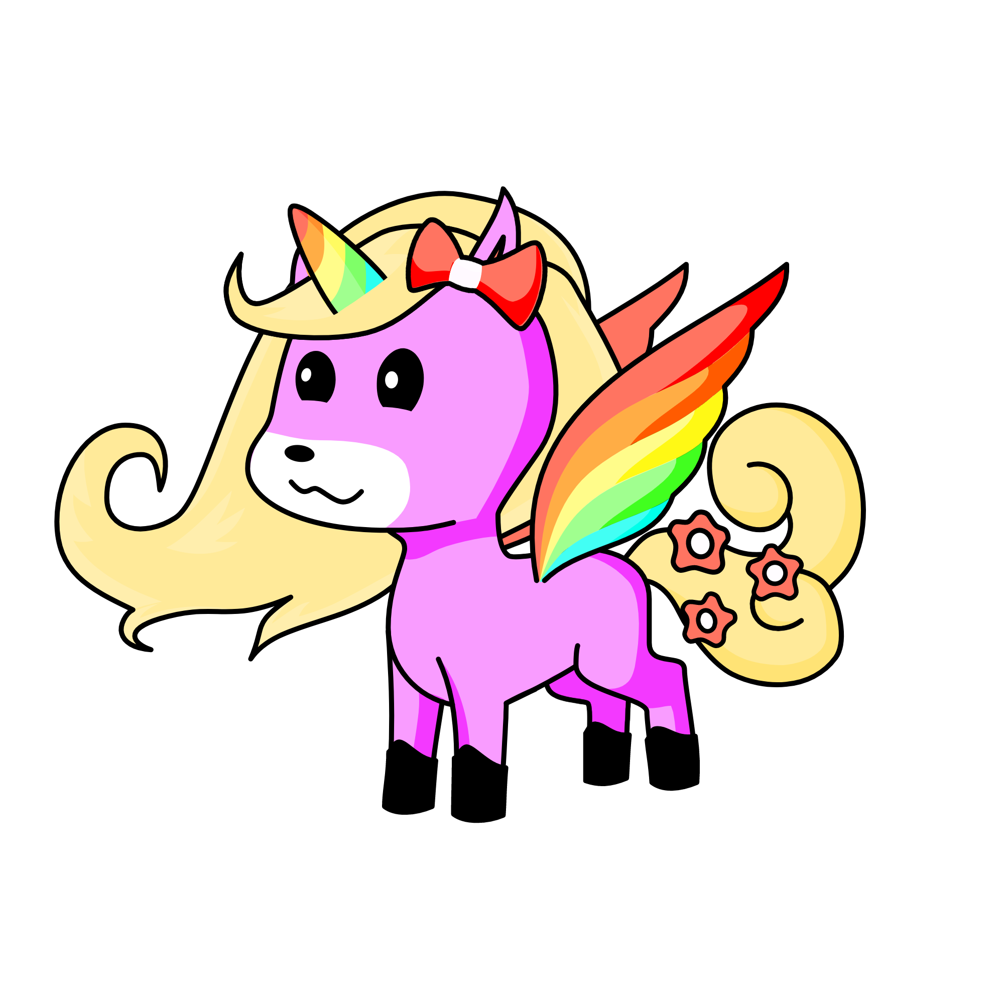 rainbow pinky, the unicorn