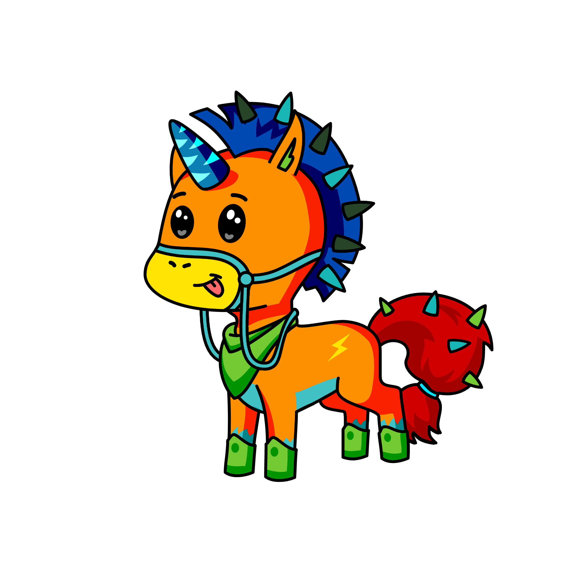 grassy unicorn, the unicorn