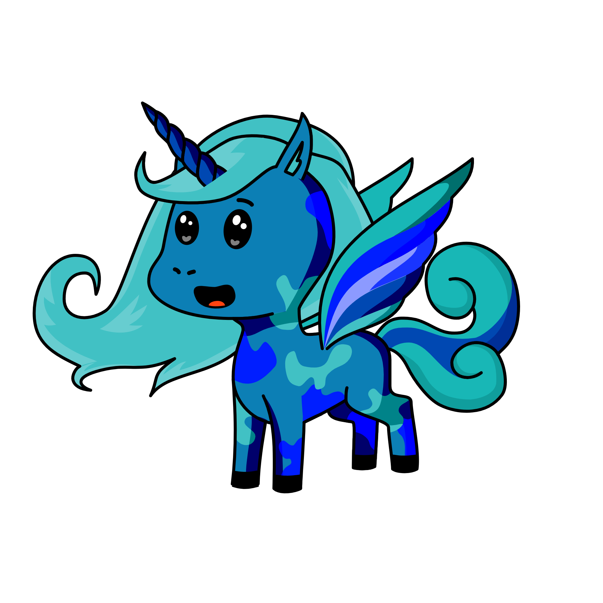 Aqua Winter, the unicorn