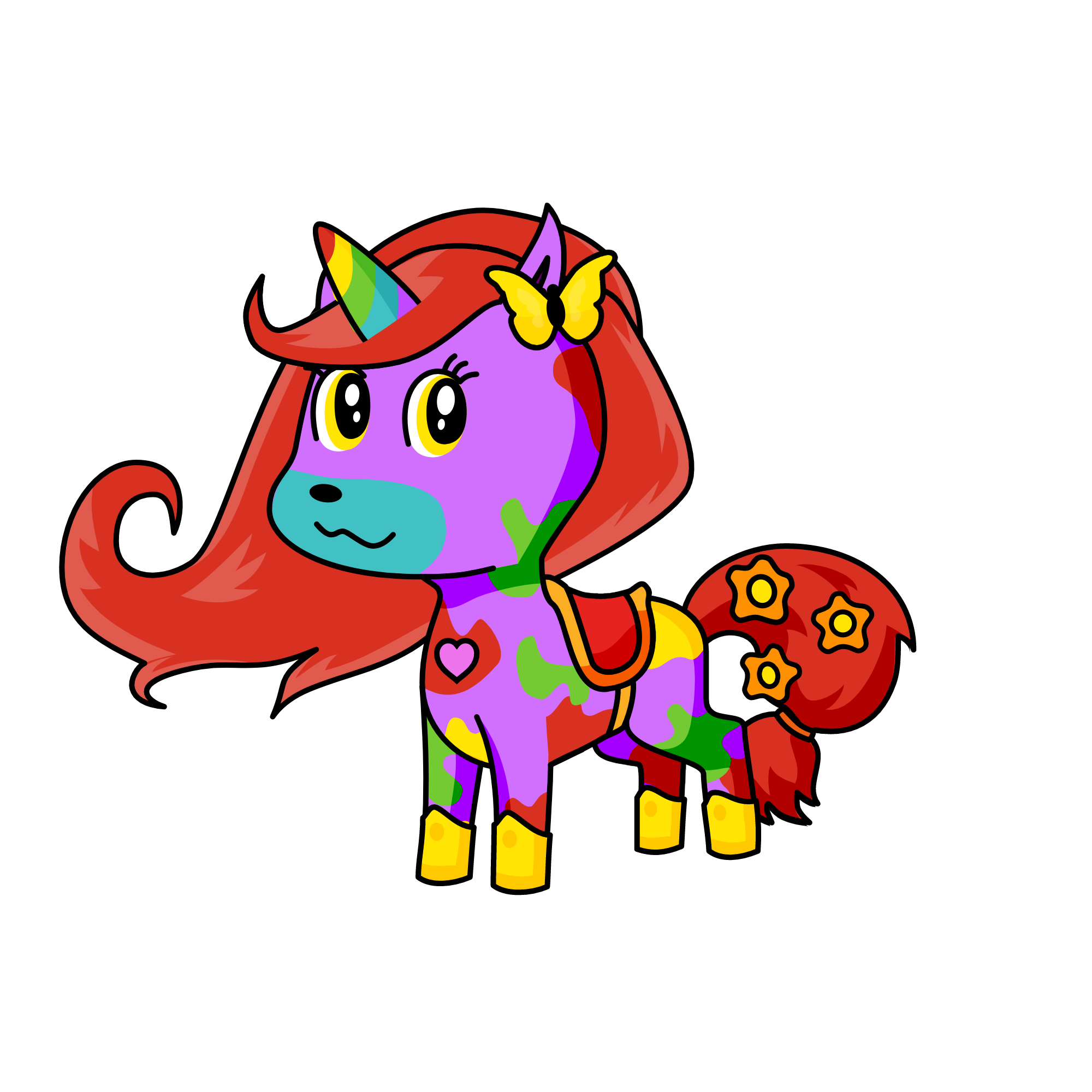 Rainbow Glimmer, the unicorn