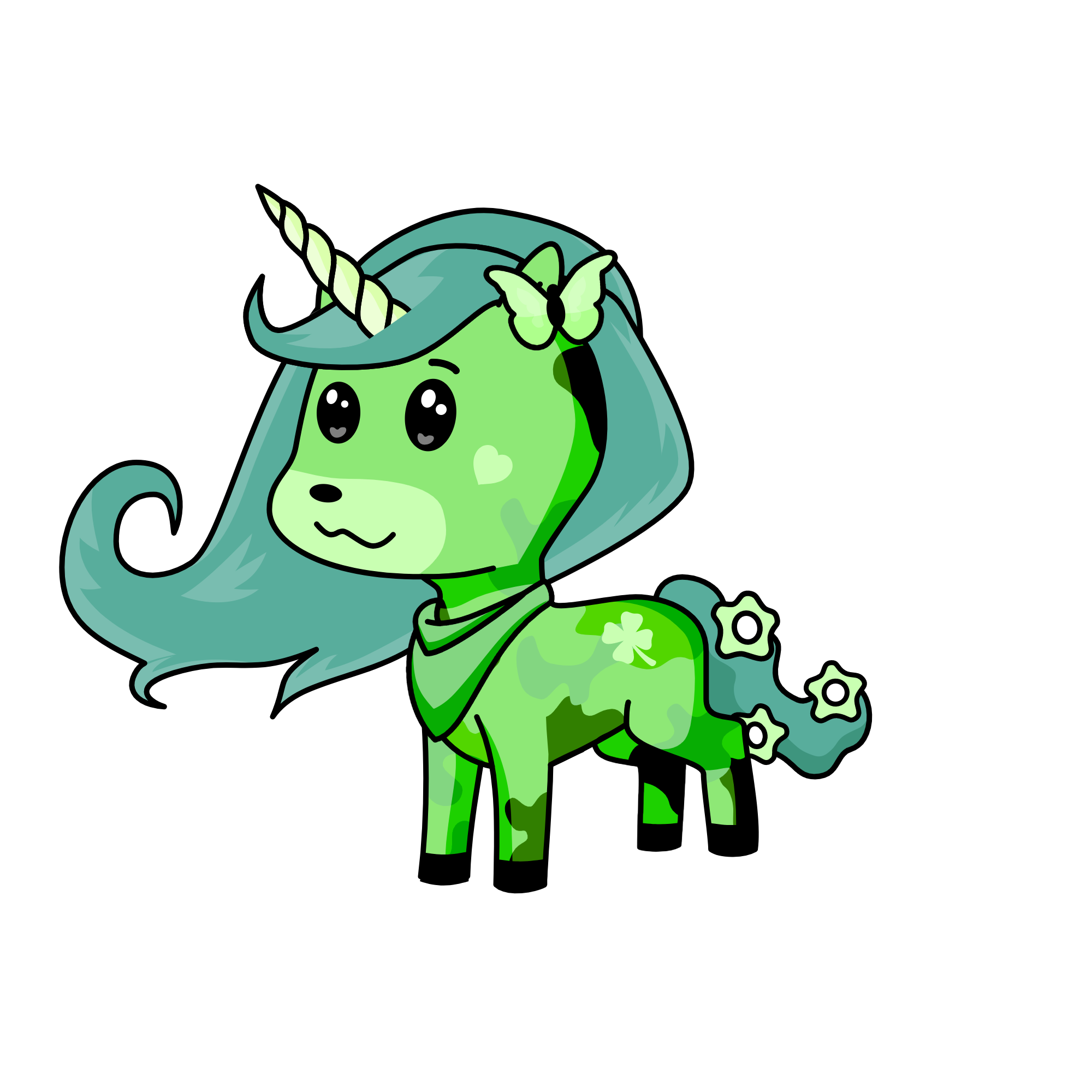Midnight luky, the unicorn