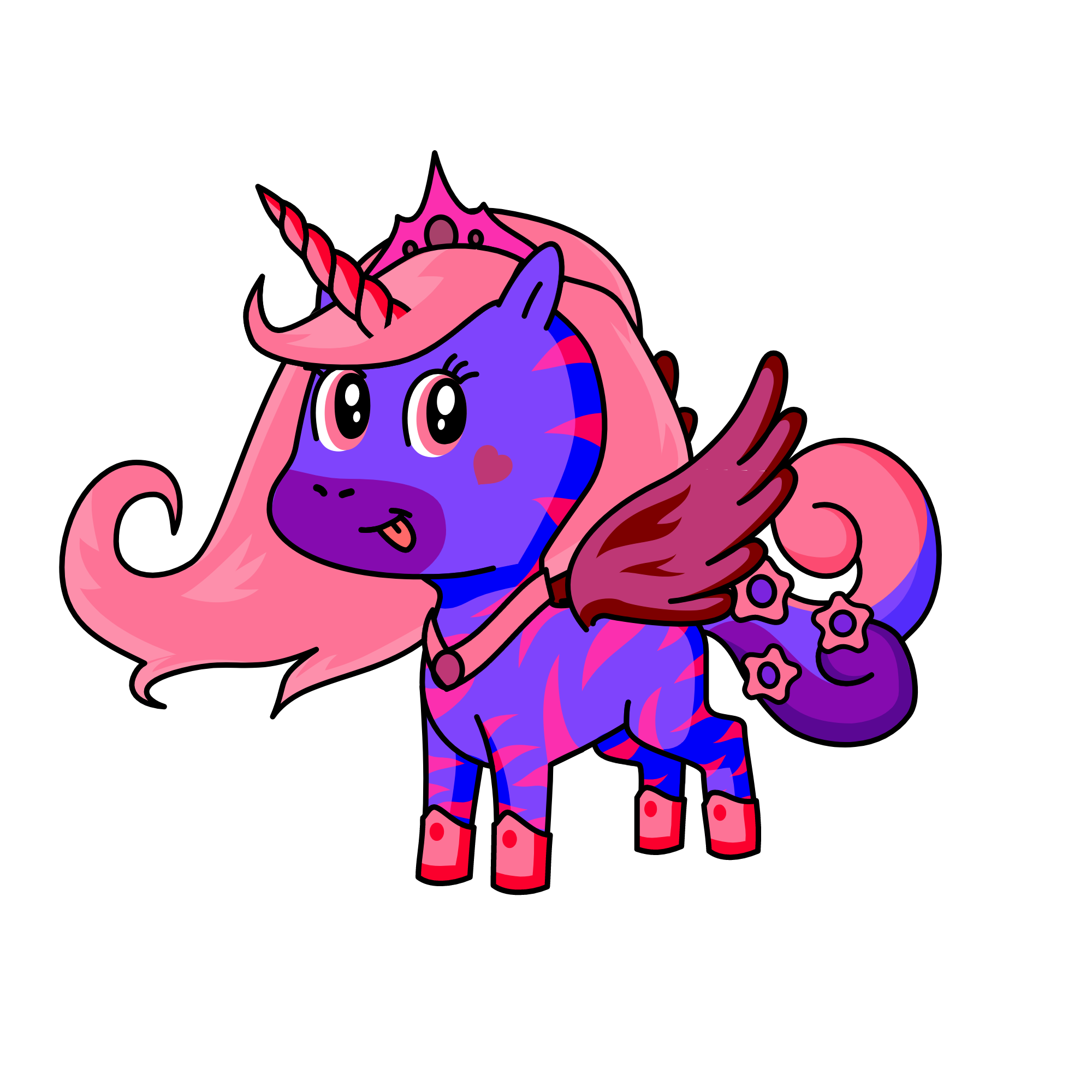 Queen Love, the unicorn