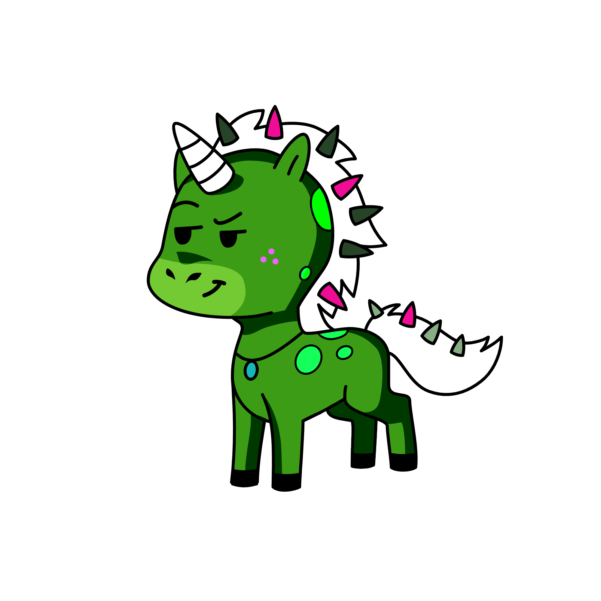 spikes, the unicorn