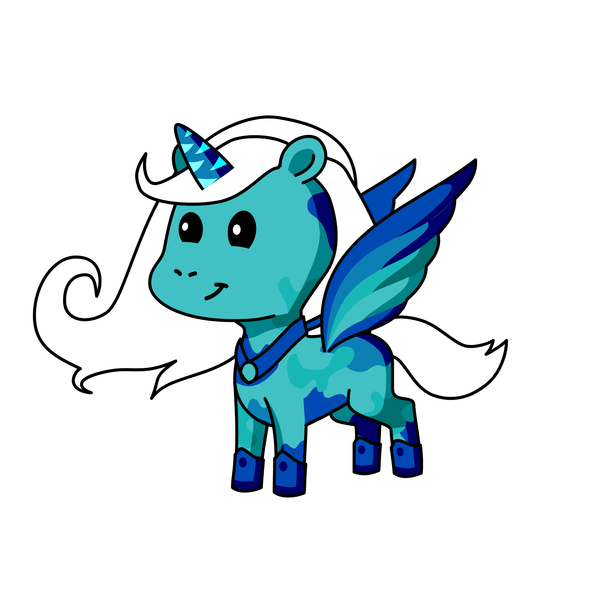 princesa de las nieves, the unicorn