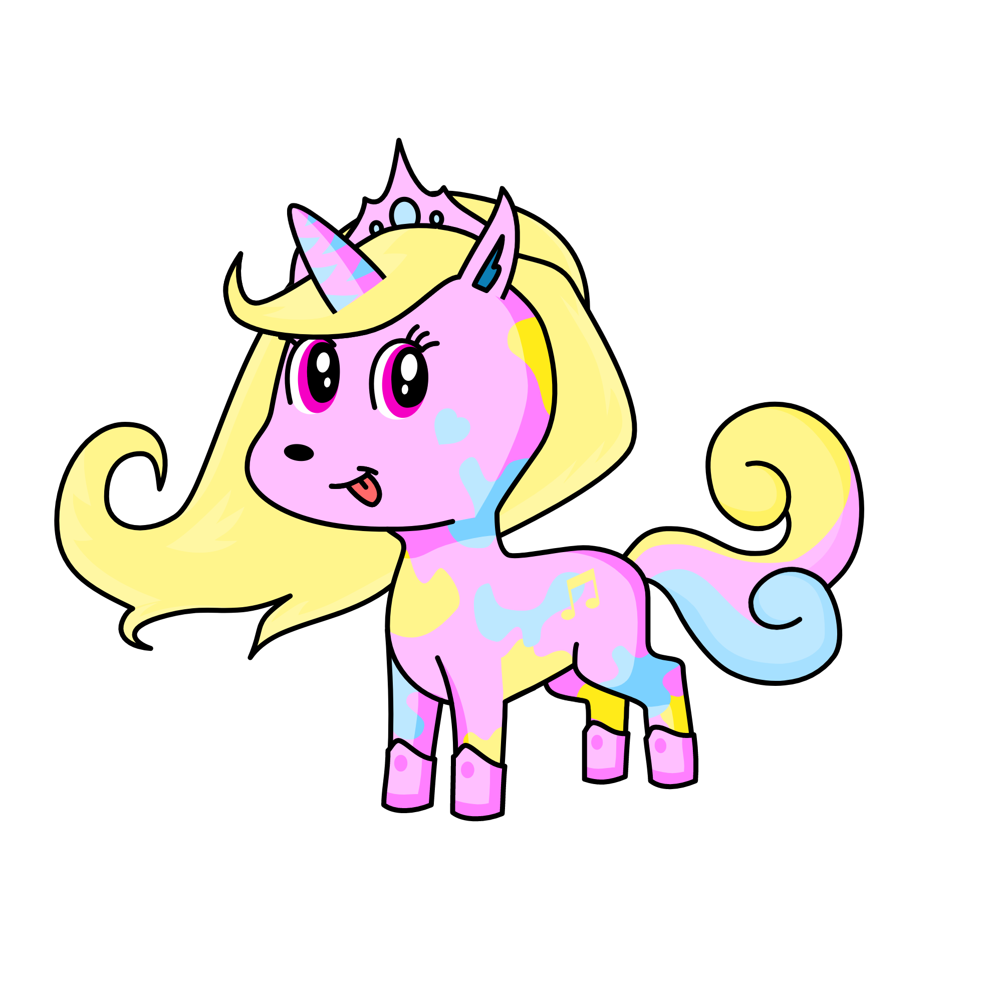 Rozyann Princess Pastellioz, the unicorn