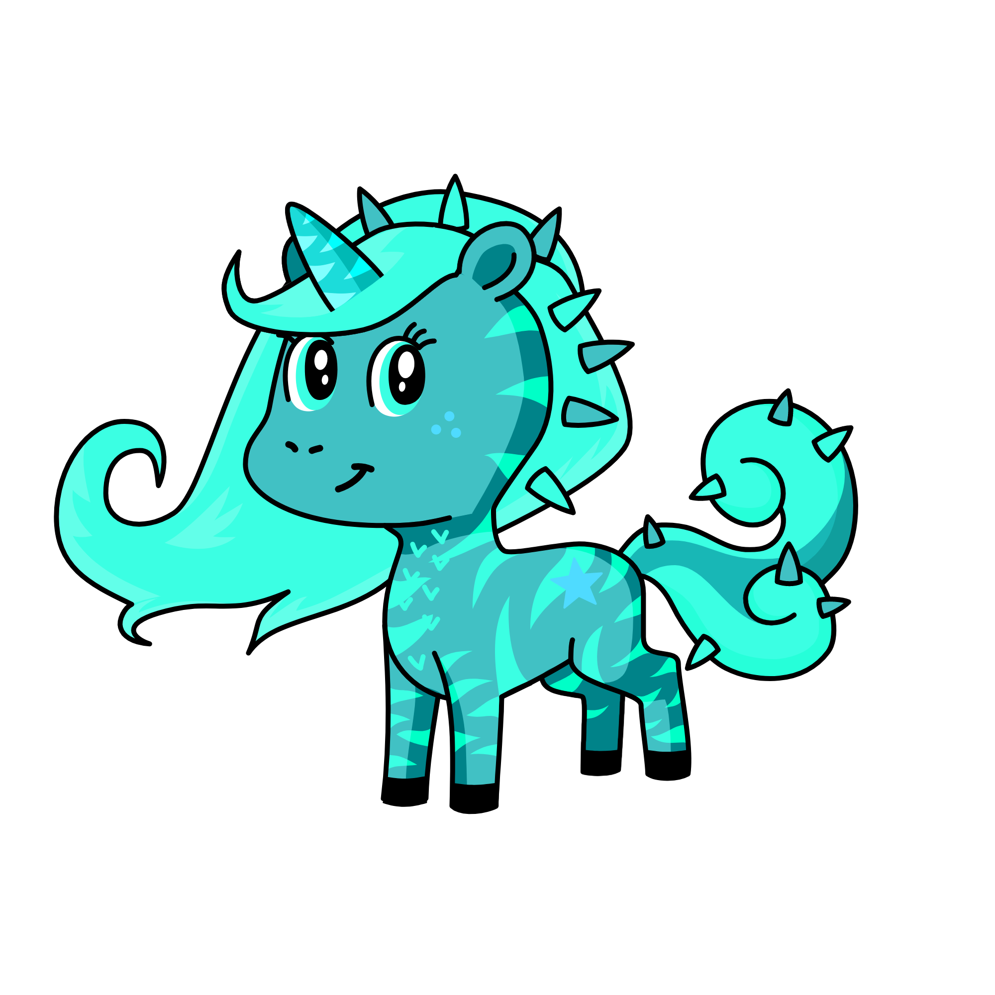 panda asul🐼🟦, the unicorn