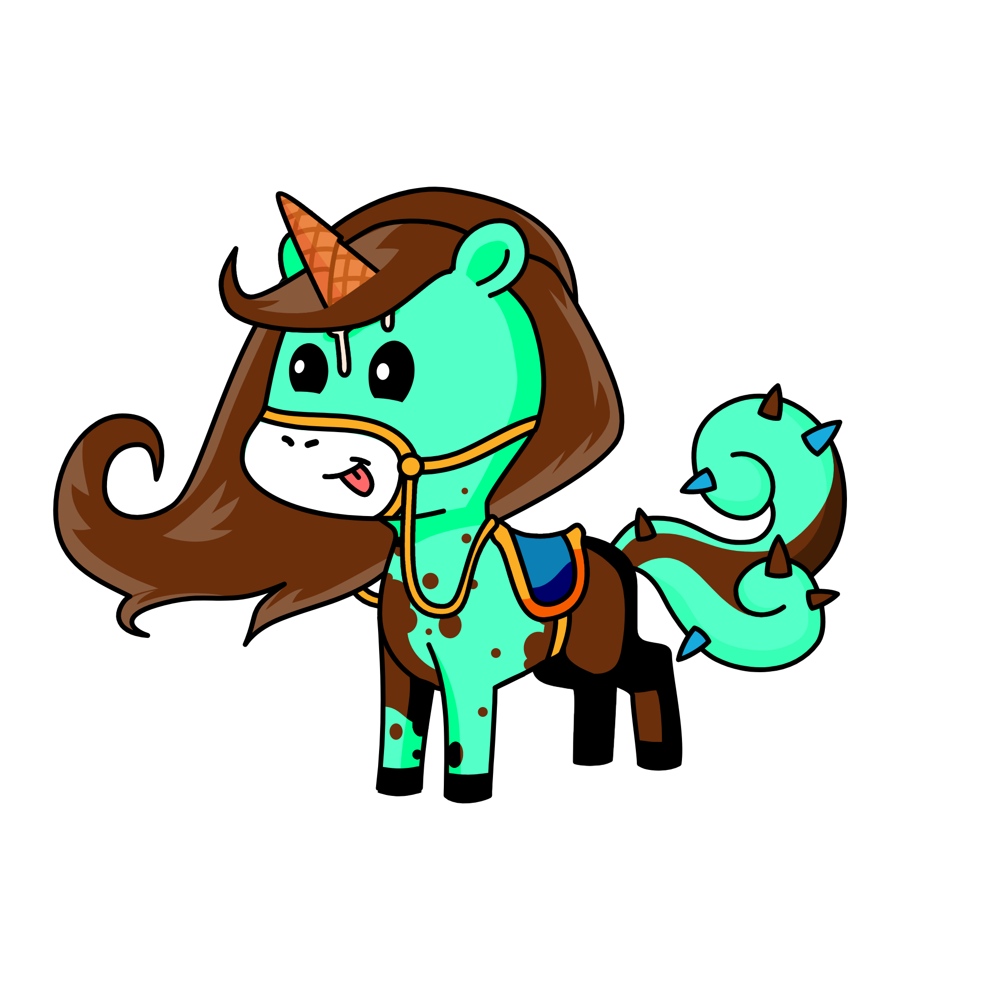 Mint, the unicorn